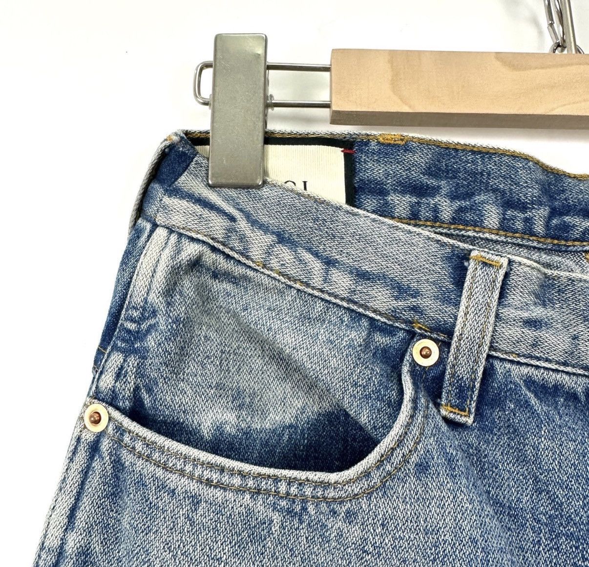 Gucci GUCCI Wide-Leg Jeans K12 Size 25" / US 0 / IT 36 - 5 Thumbnail