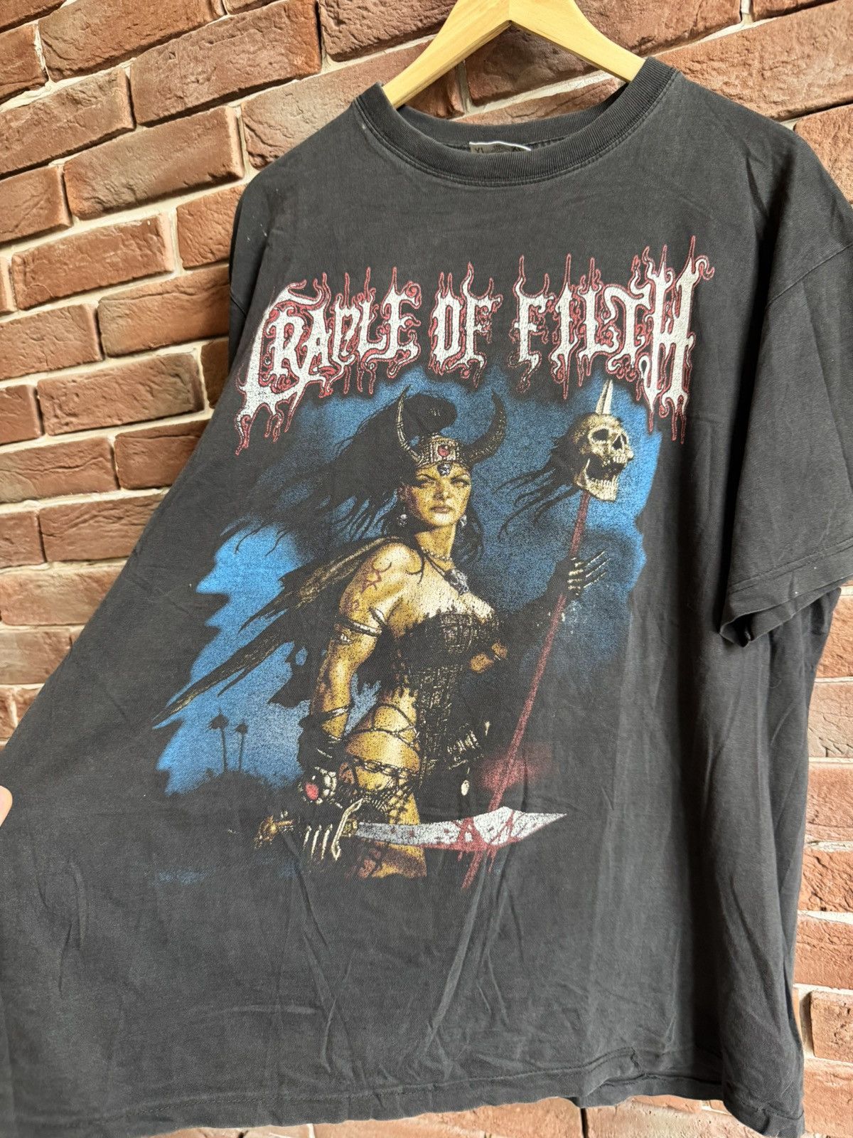 Band Tees Rare Vintage 90s Cradle Of Filth Boris Valejo Metal Band Tee Size US XL / EU 56 / 4 - 6 Thumbnail