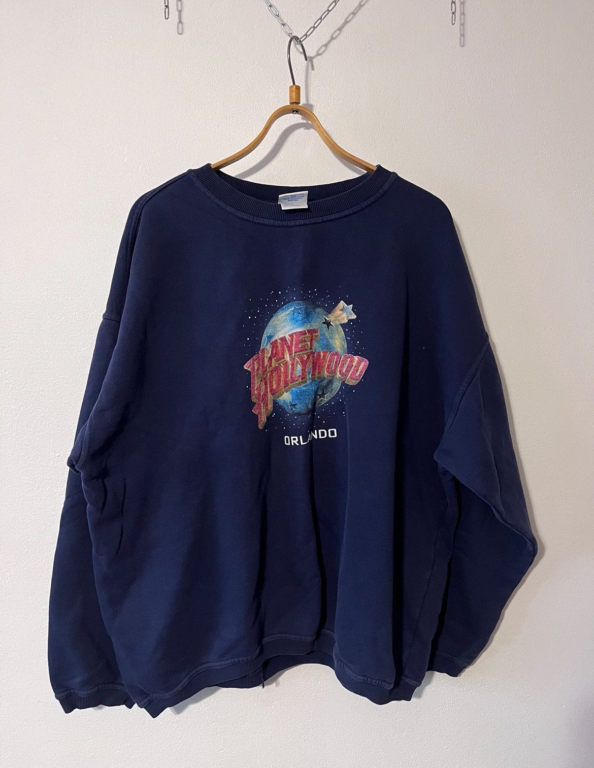 Planet Hollywood Oversized vintage sweatshirt 90s🔥 Size US L / EU 52-54 / 3 - 1 Thumbnail