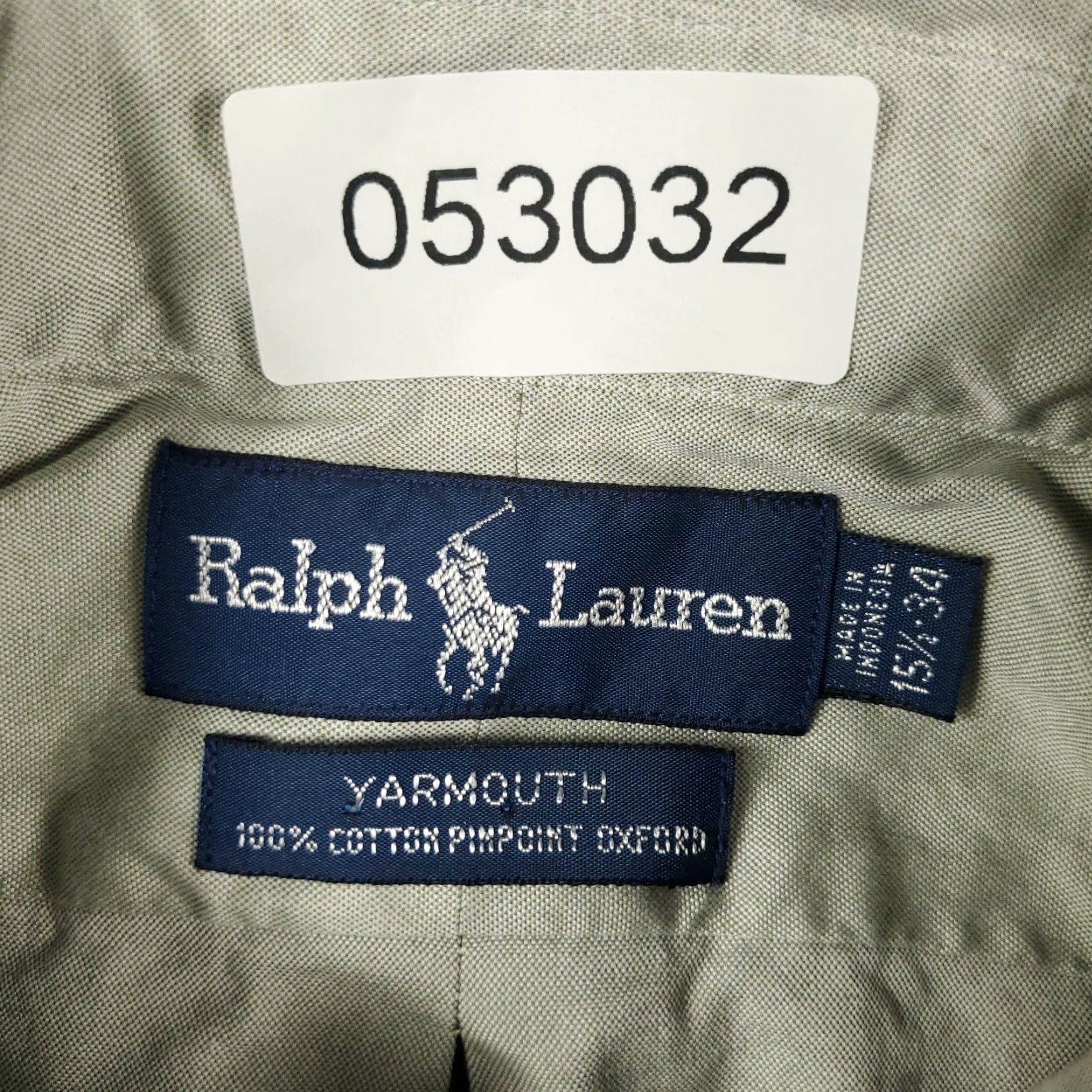 Ralph Lauren Ralph Lauren Shirt Mens 15.5 Gray Pony Dress Button-Down Long Sleeve Non-Iron Regular Fit 100% Cotton Casual Workwear Mens Size 40R - 7 Thumbnail