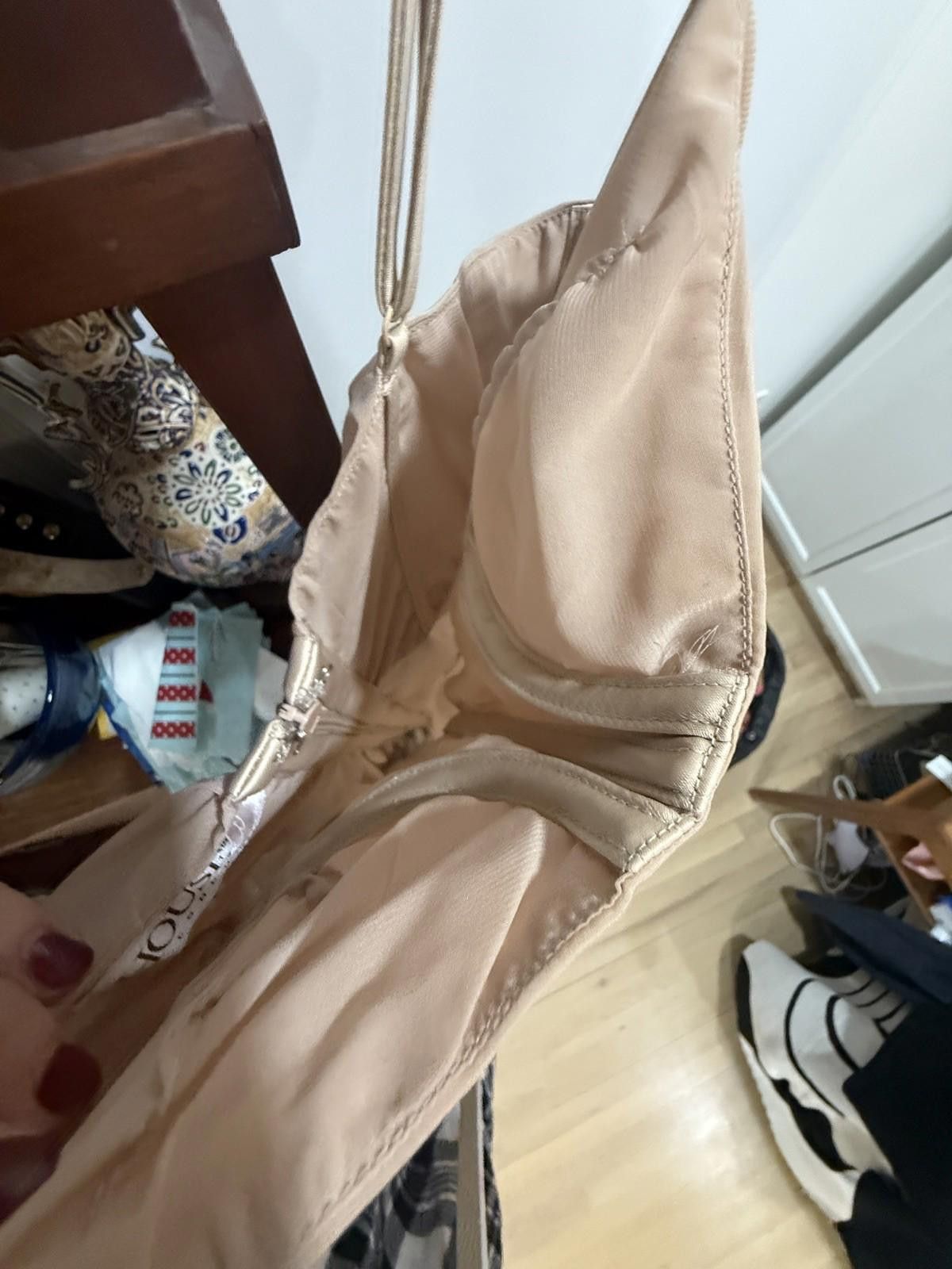 Other House of CB Nude Corset Ruched Midi Sheer Chiffon Dress S Size S / US 4 / IT 40 - 7 Thumbnail