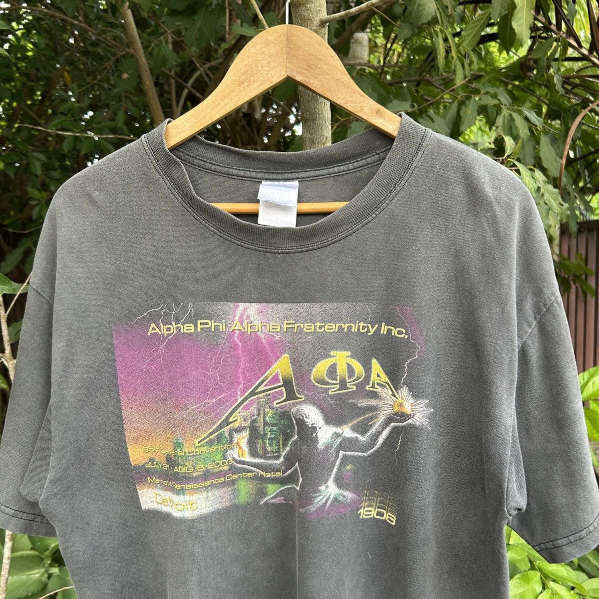 Vintage Vintage Alpha Phi Alpha Fraternity Inc AoA Sun faded Size US S / EU 44-46 / 1 - 3 Thumbnail