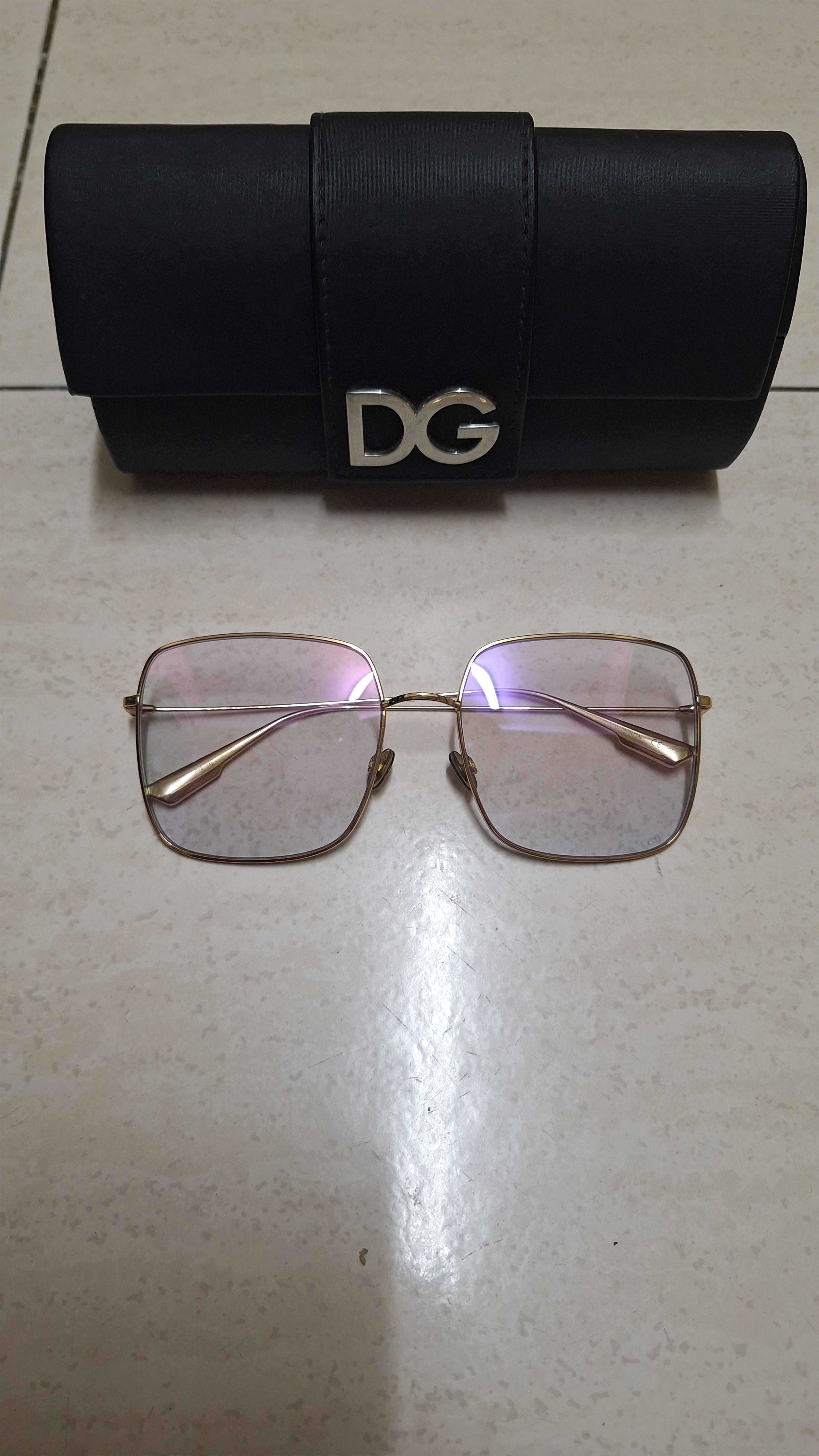 Christian Dior Monsieur DIOR Stellaire Gold Shine Square L Purple Light Tint Size ONE SIZE - 1 Thumbnail
