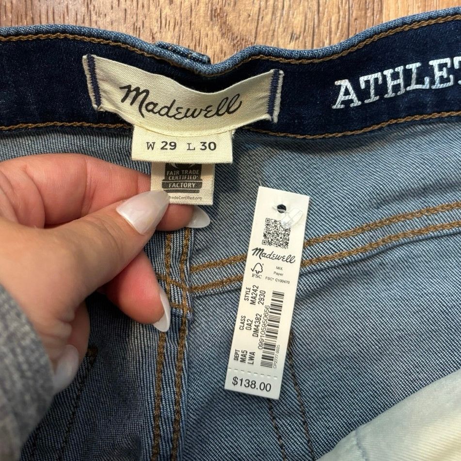 Madewell NWT Madewell Athletic Slim Jeans: COOLMAX Edition Size 29x29 Size US 29 - 6 Thumbnail