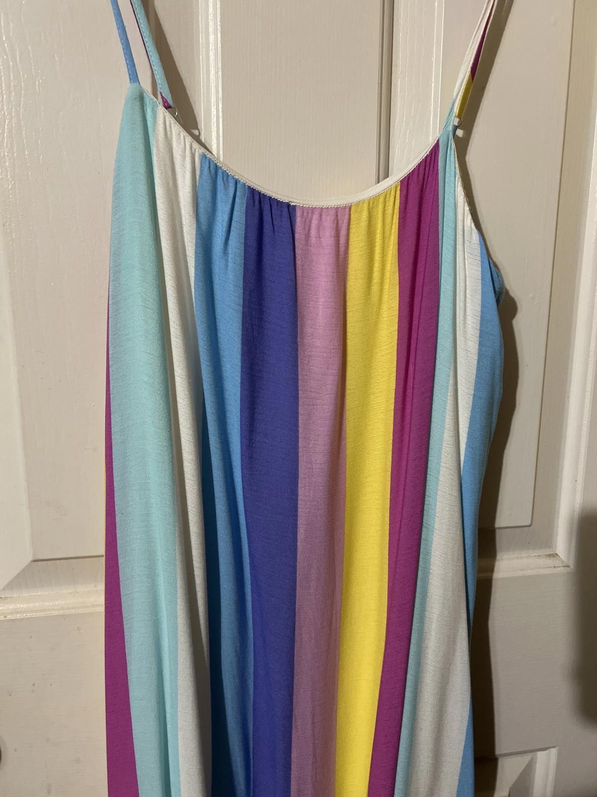 Other Buddy Love Colorful Striped Maxi Dress Spaghetti Straps L Size L / US 10 / IT 46 - 4 Thumbnail