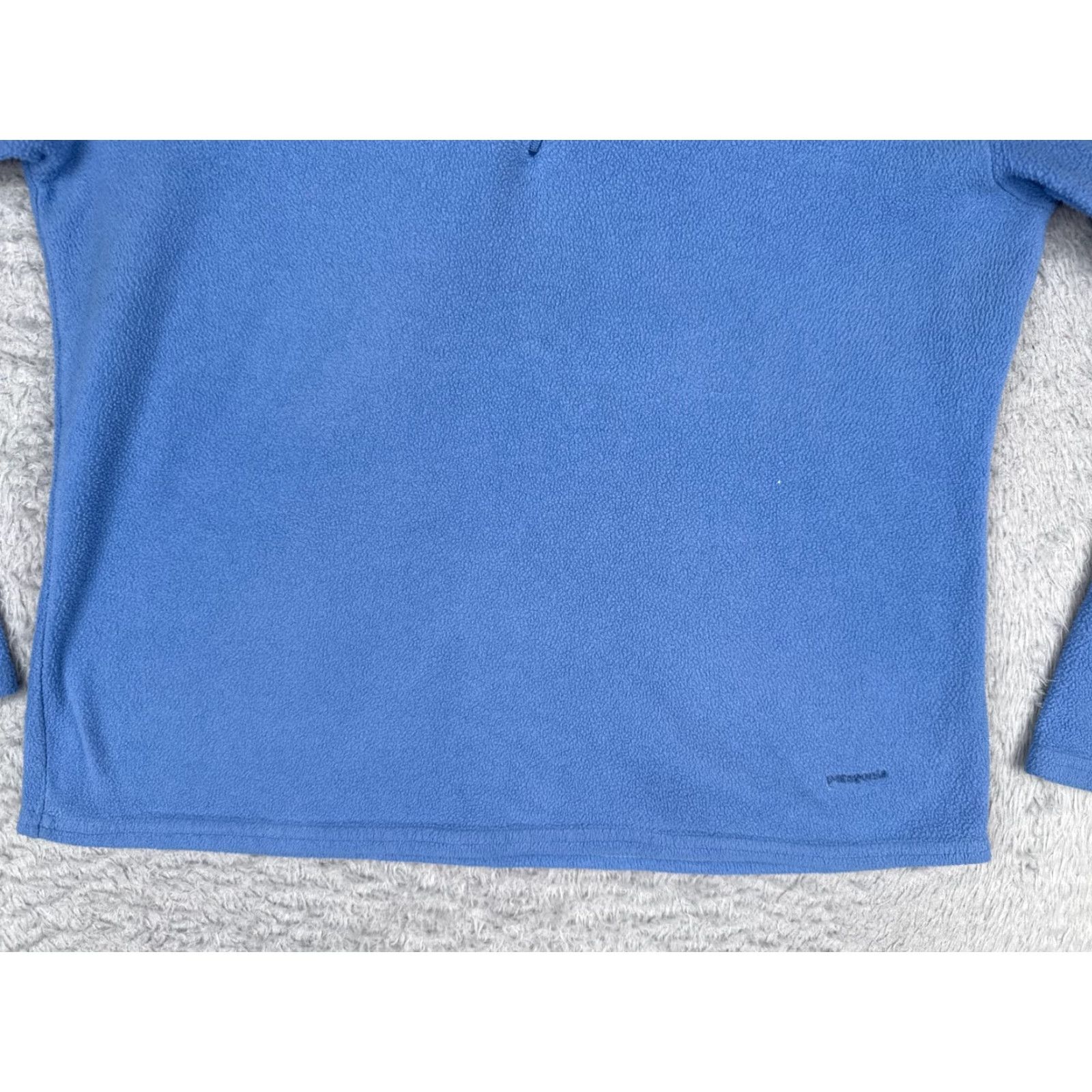 Patagonia Patagonia Sweater Womens M Blue 1/4 Zip Mock Neck Fleece Capilene Polyester Pullover Size M / US 6-8 / IT 42-44 - 5 Thumbnail