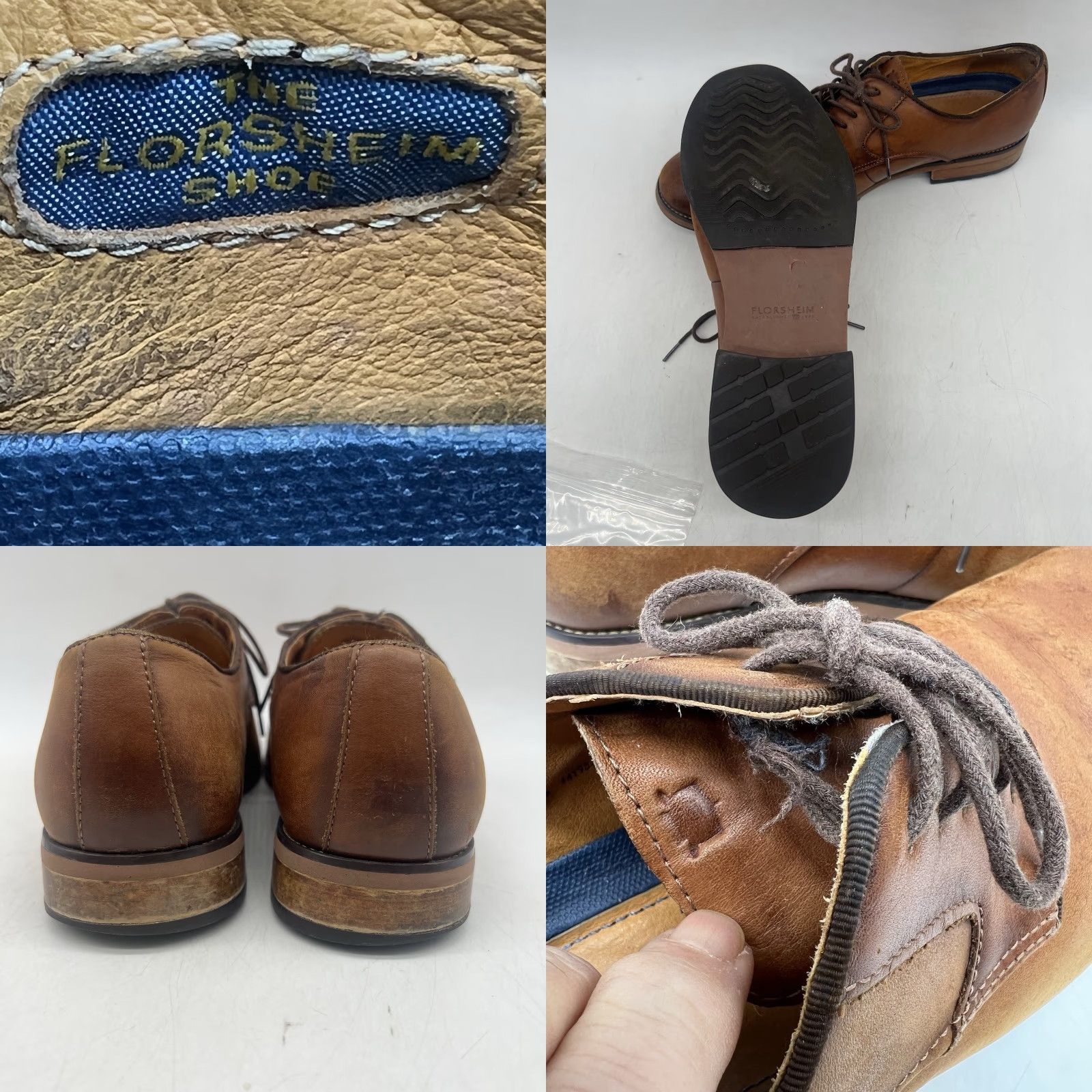 Florsheim Florsheim Cap Toe Shoes Leather Men’s 11.5 Brown Lace Oxford Casual Mens Size ONE SIZE - 8 Thumbnail