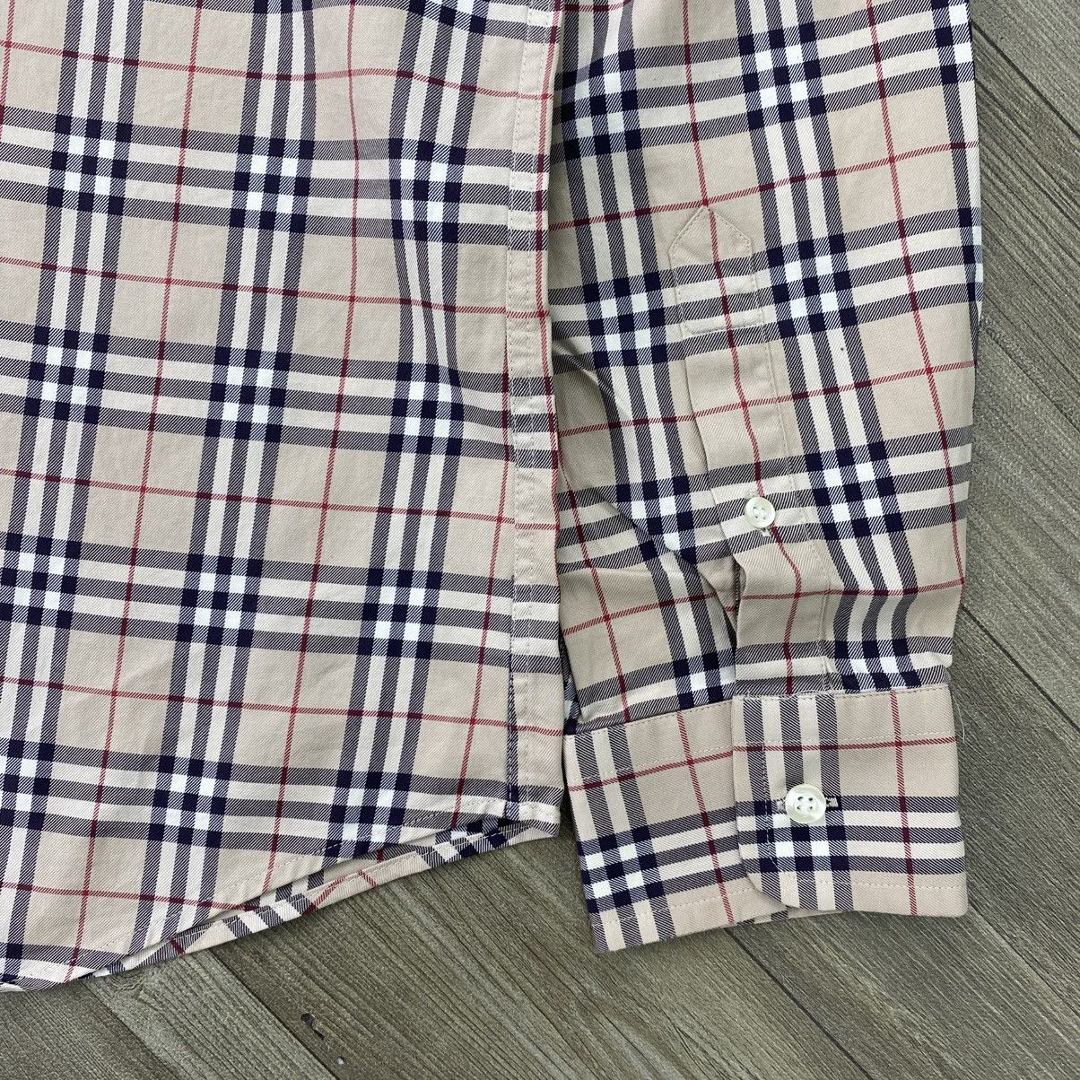 Burberry 1990s Burberrys Nova Check Iconic Longs Shirt Size L / US 10 / IT 46 - 10 Thumbnail
