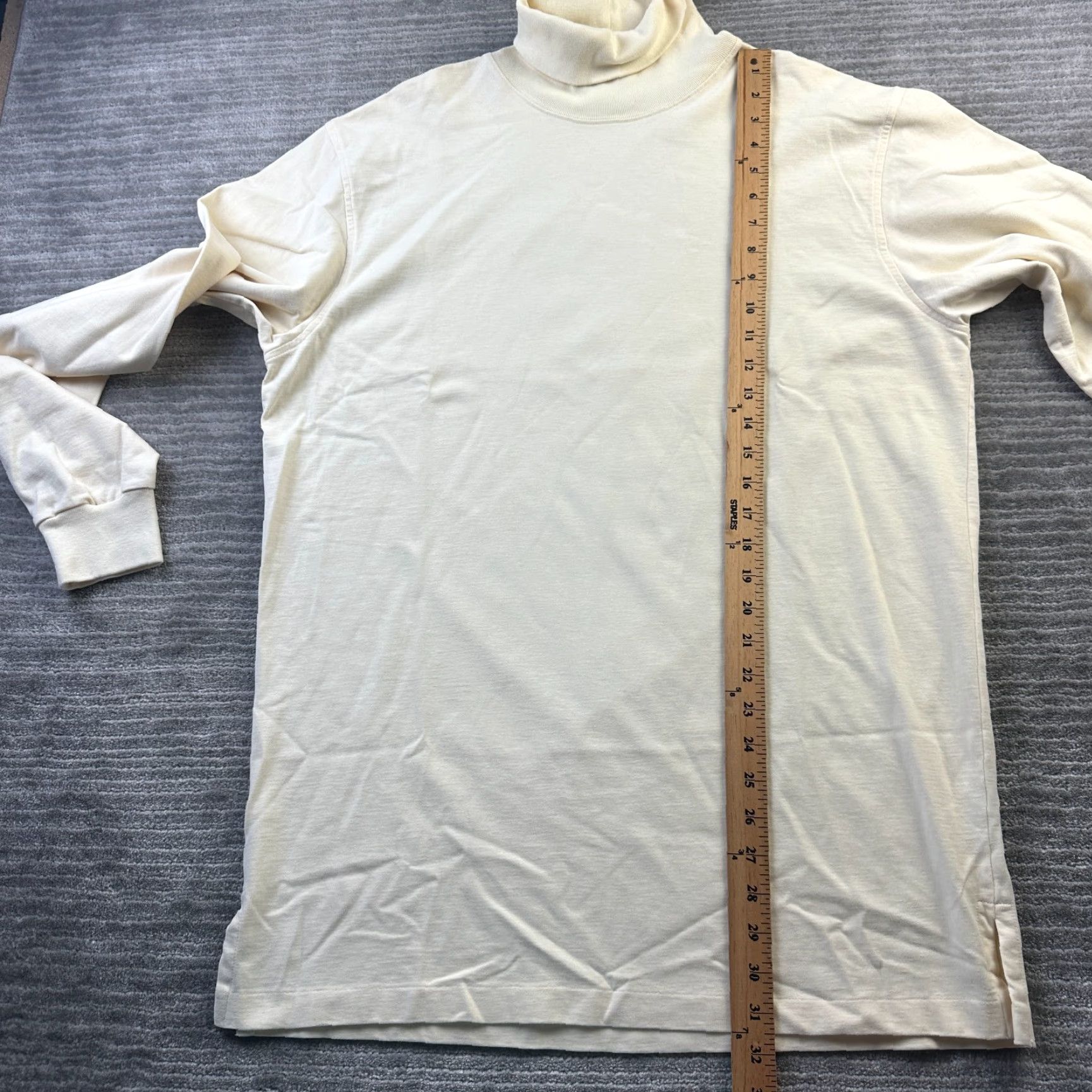 Polo Ralph Lauren VINTAGE Polo Ralph Lauren Shirt Mens Large Beige Tan Cream Turtleneck 90s Y2K Shirt Mens Large Beige Tan Cream Turtleneck 90s Y2K Size US L / EU 52-54 / 3 - 8 Thumbnail