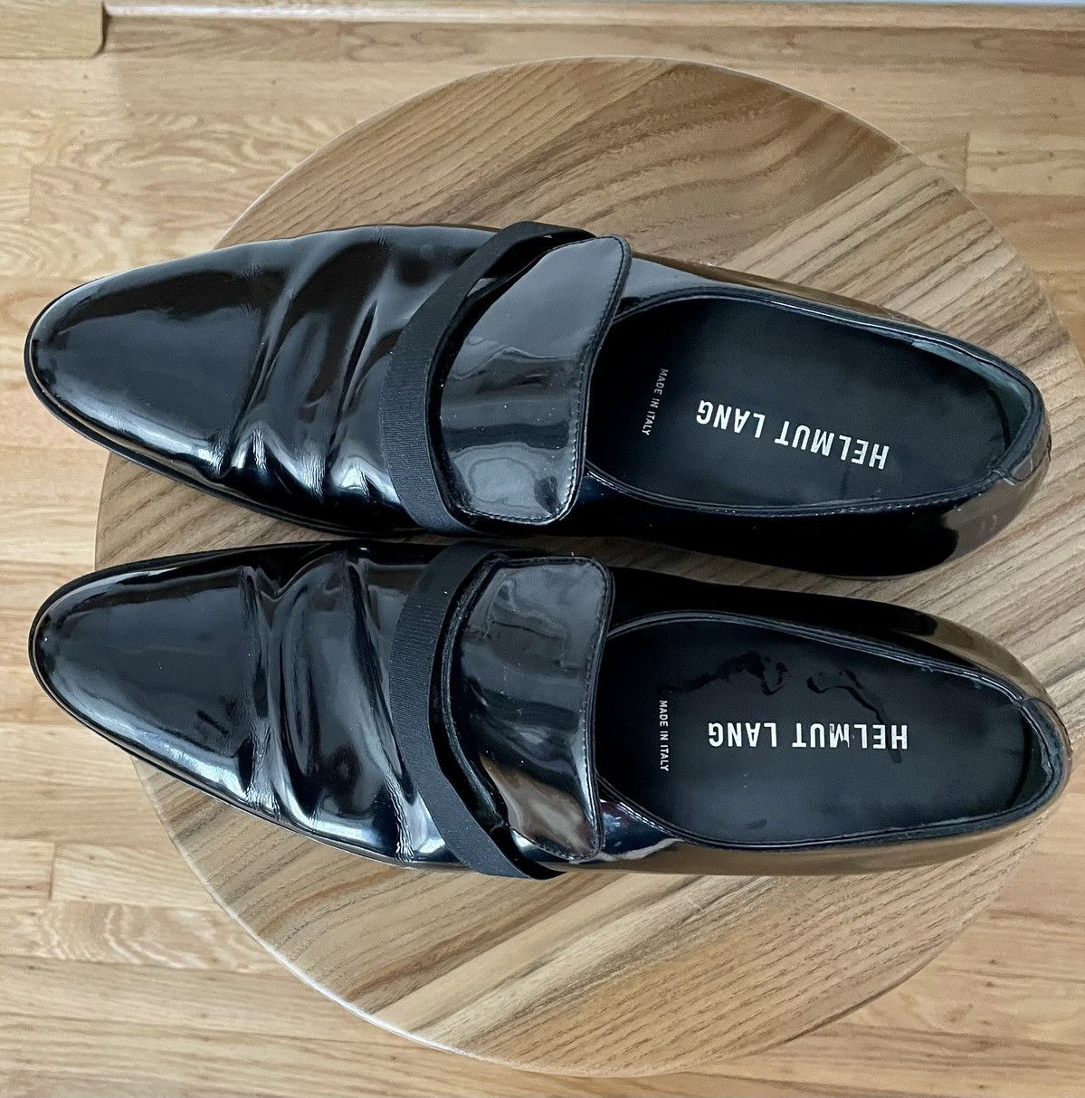 Designer × Helmut Lang × Vintage Vintage Real Helmut Lang Tuxedo Slip On Loafers size 11 Size US 11 / EU 44 - 3 Thumbnail