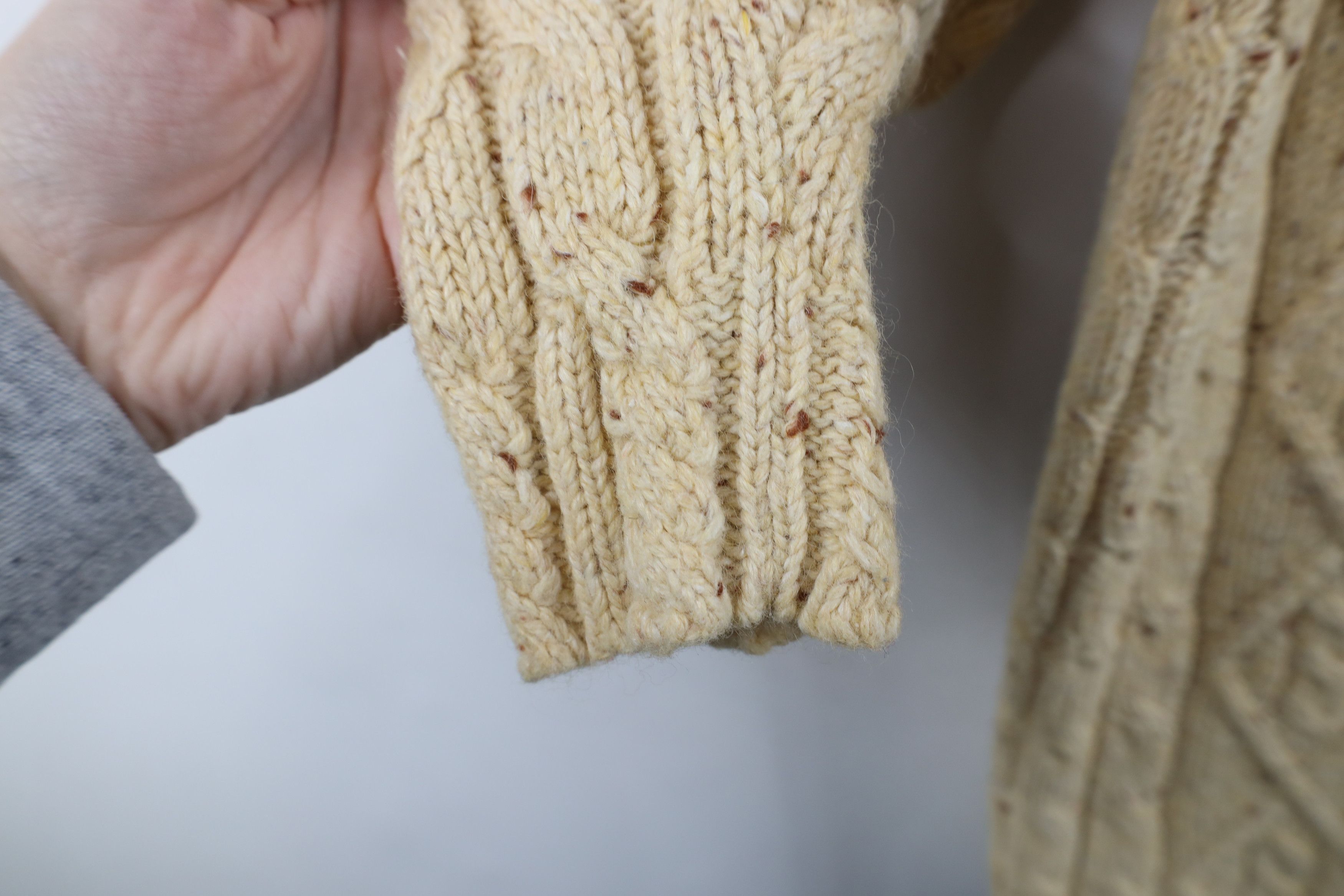 Vintage Vintage 90s Streetwear Chunky Fisherman Cable Knit Sweater Size L / US 10 / IT 46 - 9 Thumbnail
