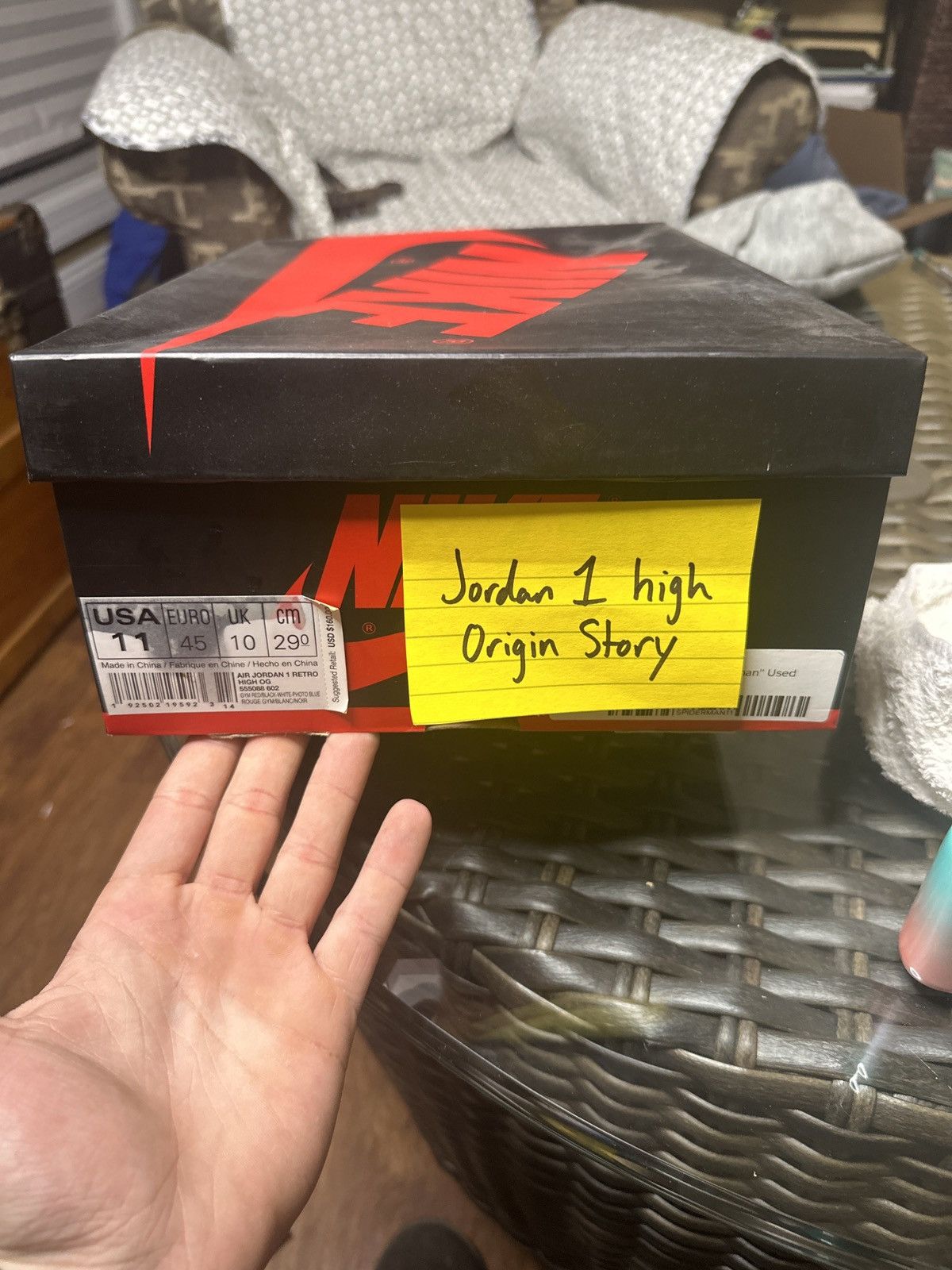 Jordan Brand × Nike Jordan 1 Retro high spider-man origin story 2018 Size US 11 / EU 44 - 11 Thumbnail