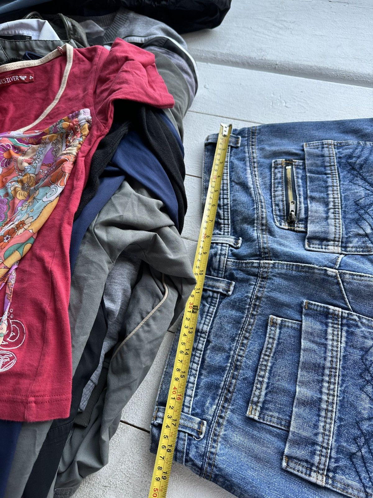 Other 🚨RARE 90s MULTIPOCKET Stone Wash Blue Denim Jeans Mens 34 Size US 38 / EU 54 - 12 Thumbnail