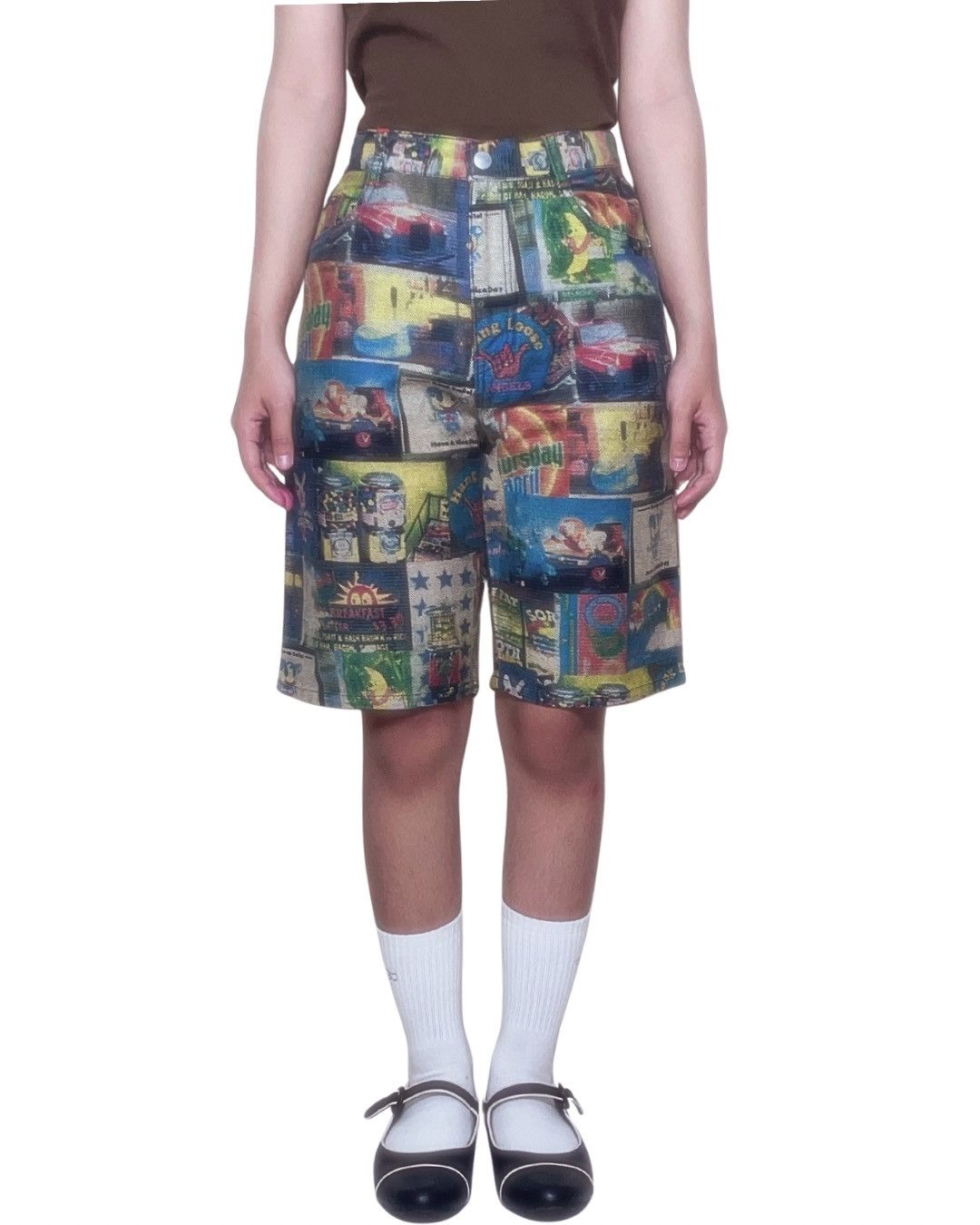 Angel Blue Angel Blue Japan All-Over Print Graphic Shorts JDM Y2K Style Size 28" / US 6 / IT 42 - 1 Thumbnail
