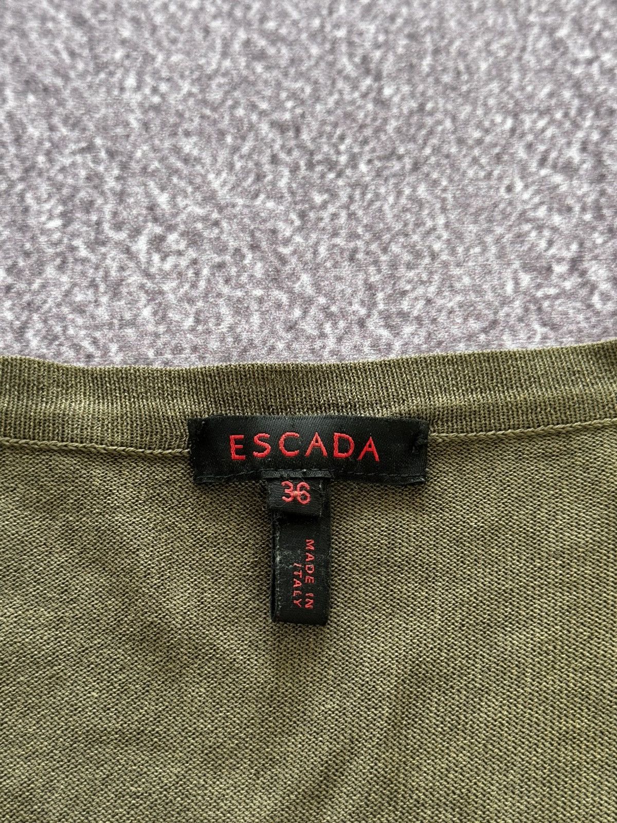 Escada Escada Mesh Multicolor Printed Long Sleeve Top Size XS / US 0-2 / IT 36-38 - 6 Thumbnail