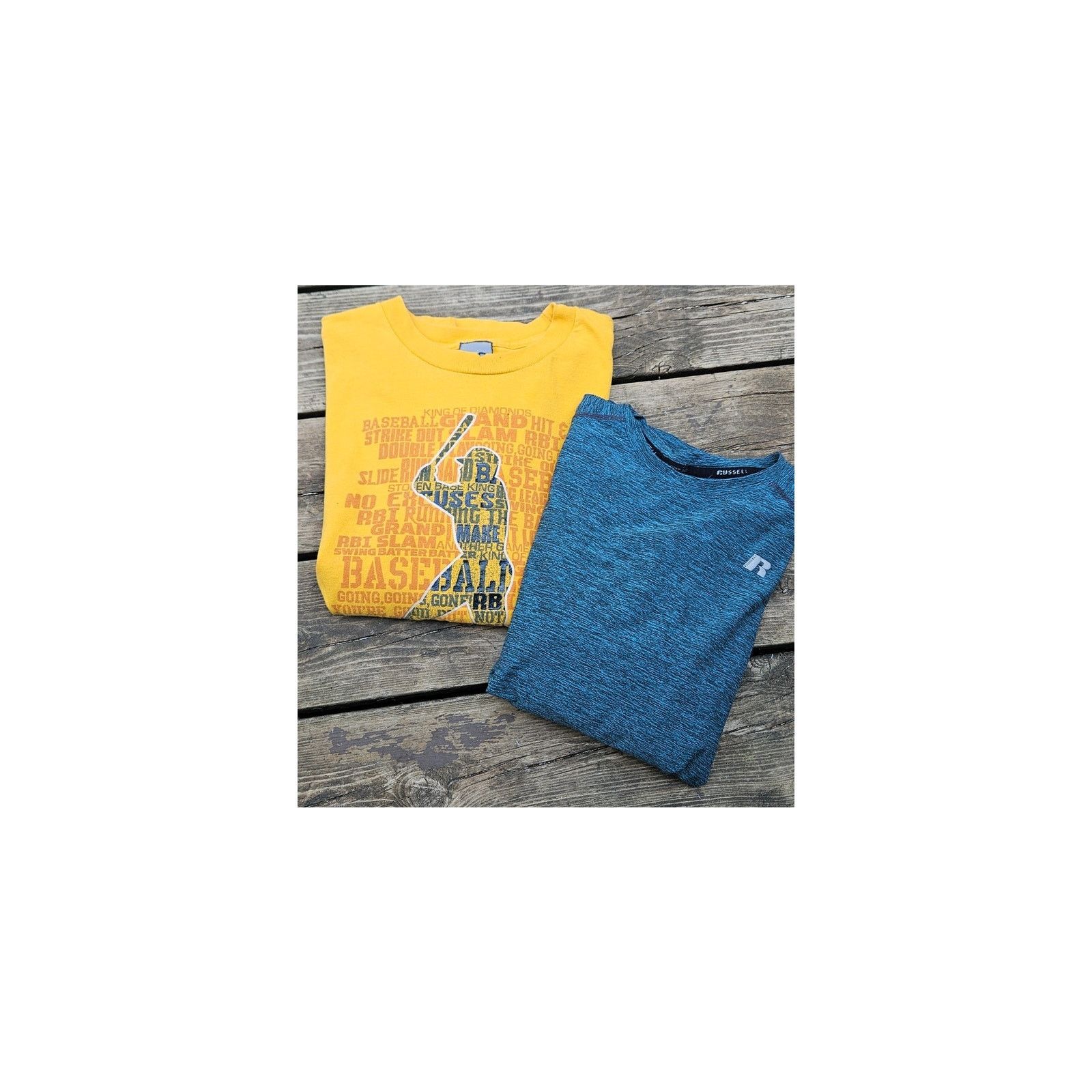 & Other Stories Two T-Shirts - Boys XL - Baseball & Russell DryPower 360 Size US XL / EU 56 / 4 - 2 Thumbnail
