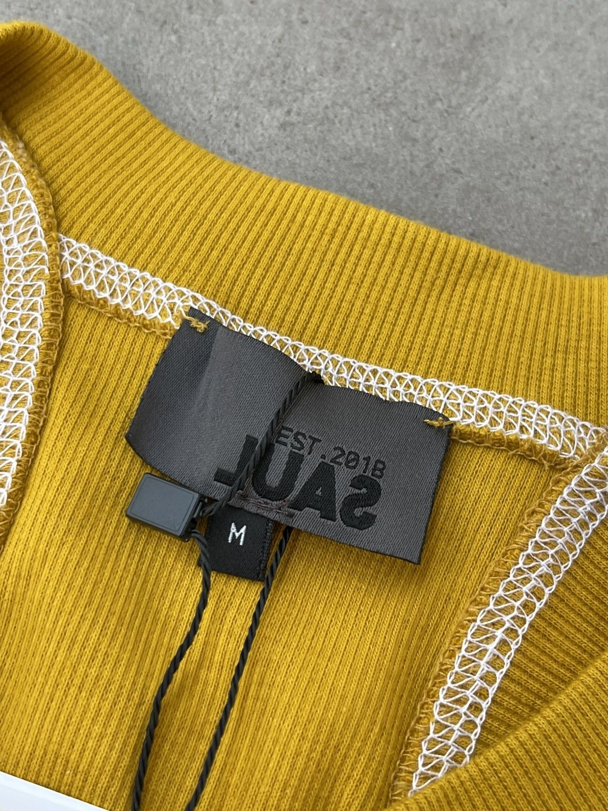 Saul Nash !DS! SS23 Saul Nash Yellow Overlock Stitch Tank Top Size US M / EU 48-50 / 2 - 15 Thumbnail