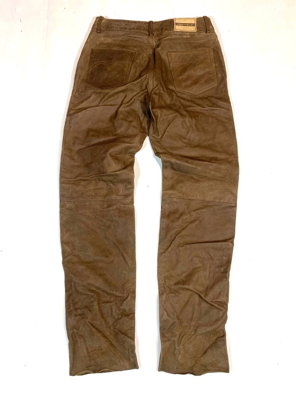 Leather Rockn Blue Racing Moto Leather Pants Size US 33 - 5 Thumbnail