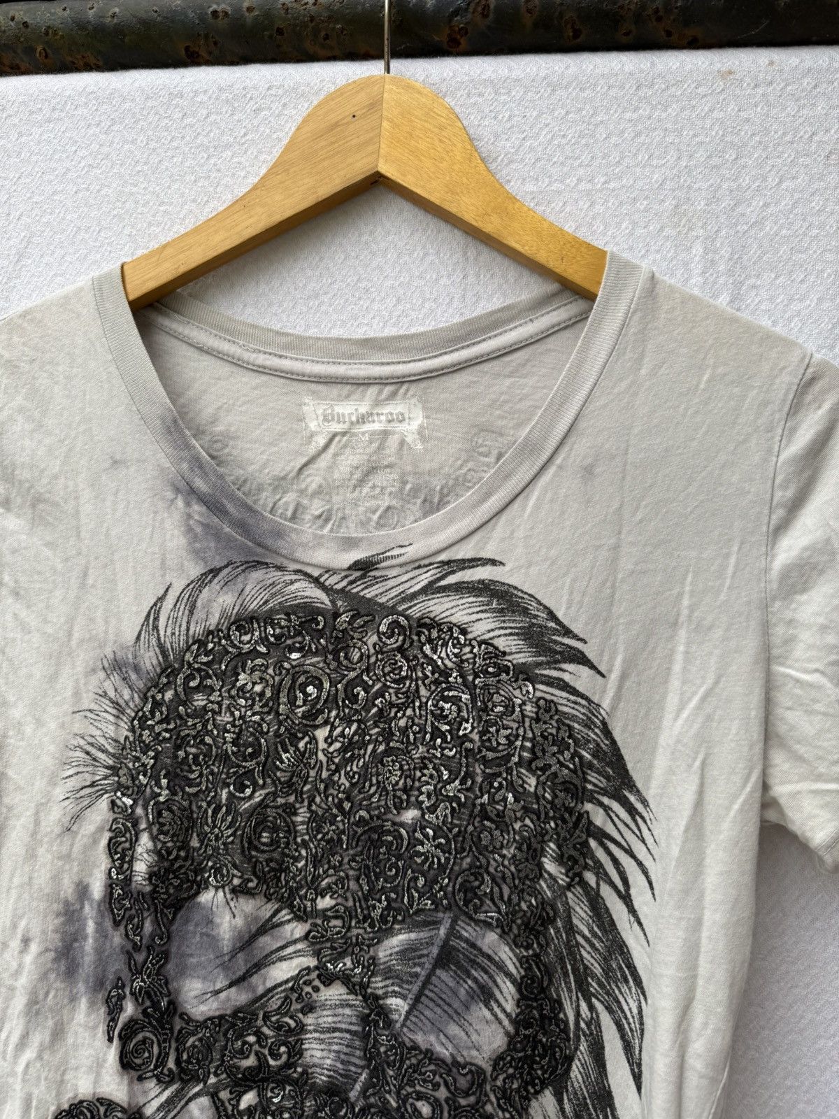 BUCKAROO Buckaroo feather skull tee Size US S / EU 44-46 / 1 - 4 Thumbnail