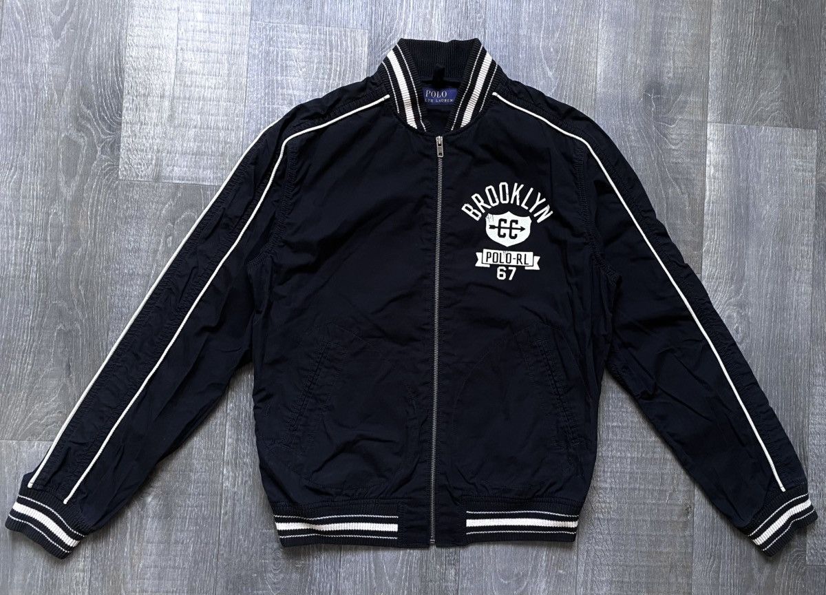 Polo Ralph Lauren Polo Ralph Lauren RL Brooklyn 67 Black Bomber College Jacket Size US M / EU 48-50 / 2 - 5 Thumbnail