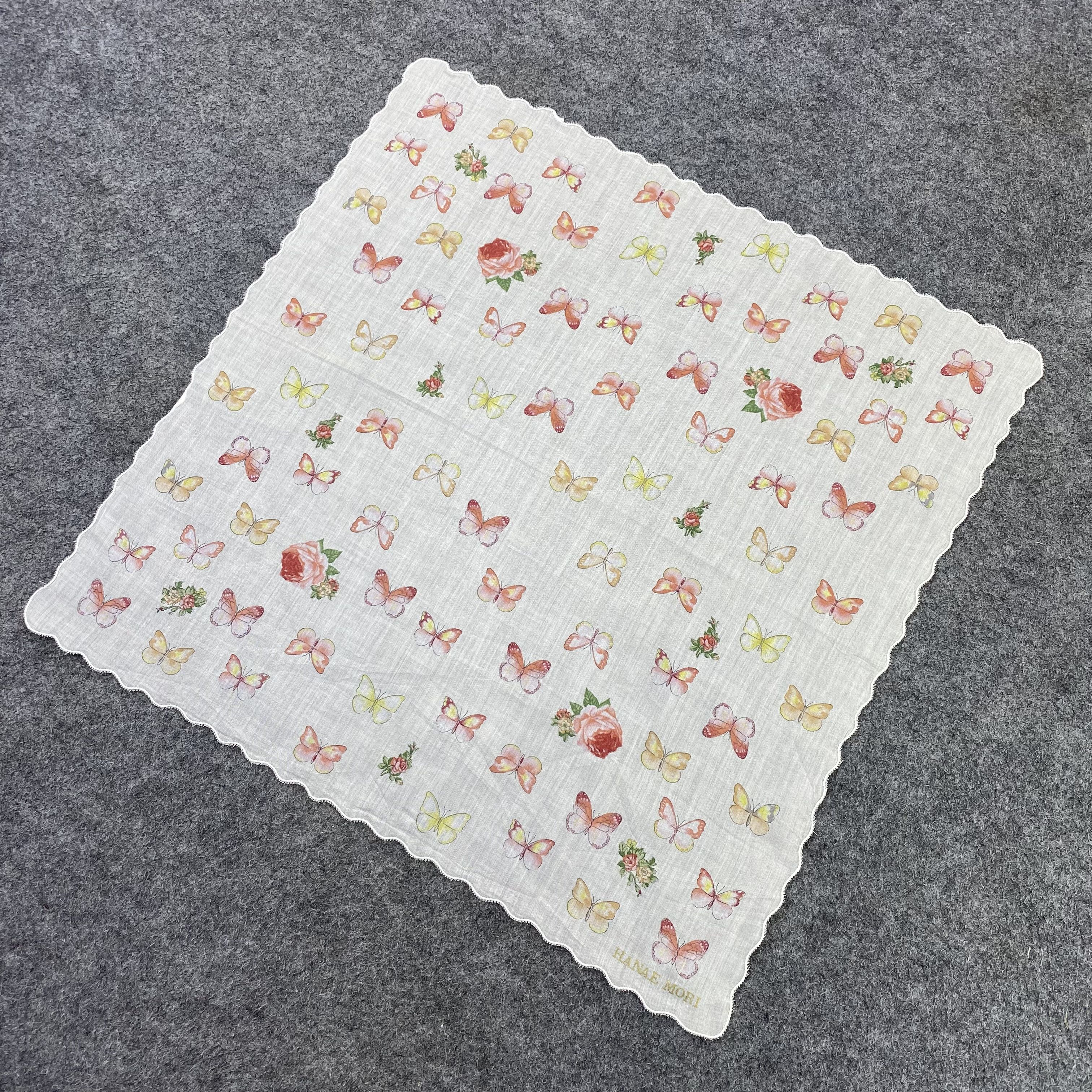 Hanae Mori Hanae Mori Handkerchief Neckerchief Bandana-B1615 Size ONE SIZE - 4 Thumbnail
