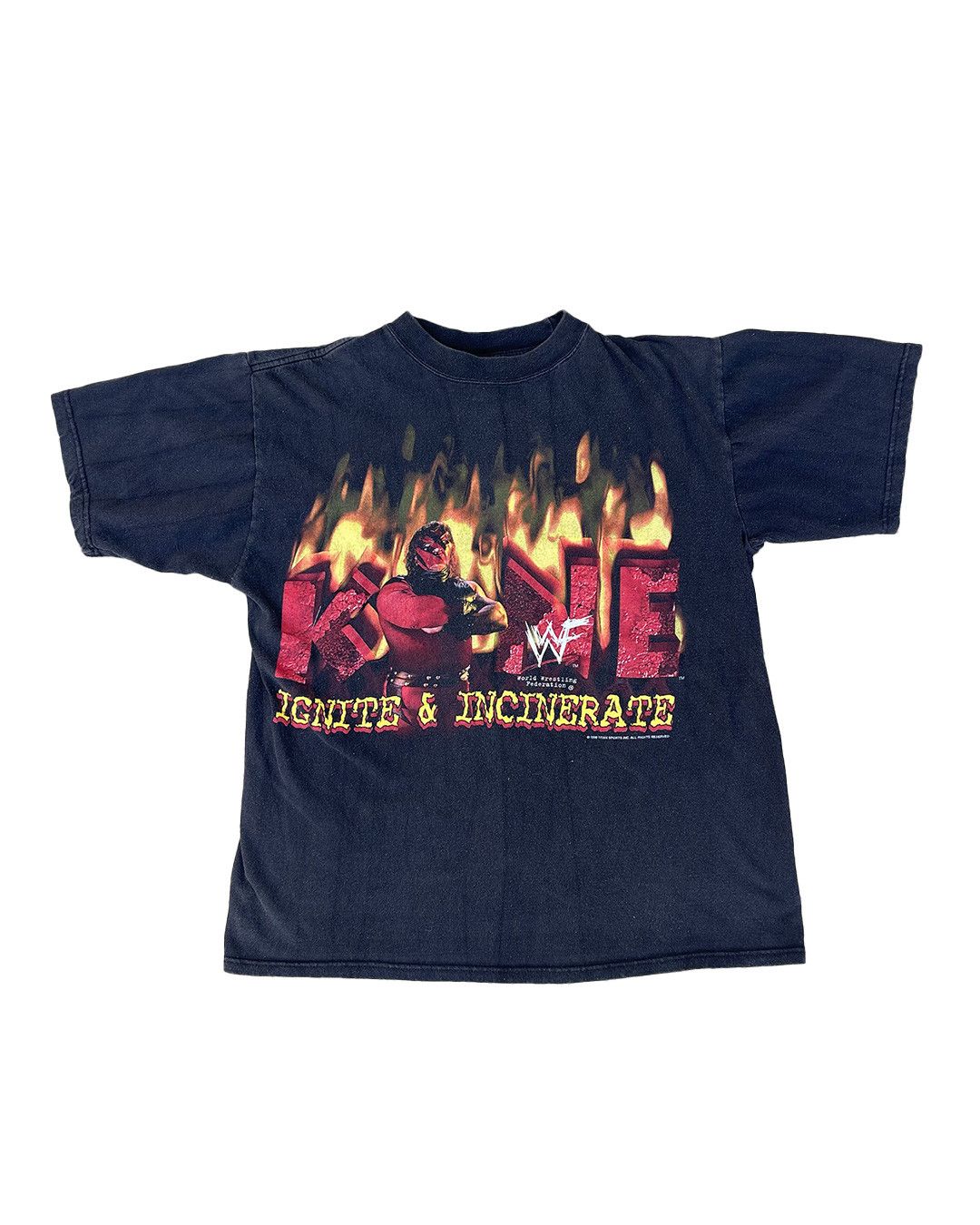 WWE 1999 WWF Kane Ignite & Incinerate T-shirt Size US L / EU 52-54 / 3 - 1 Thumbnail