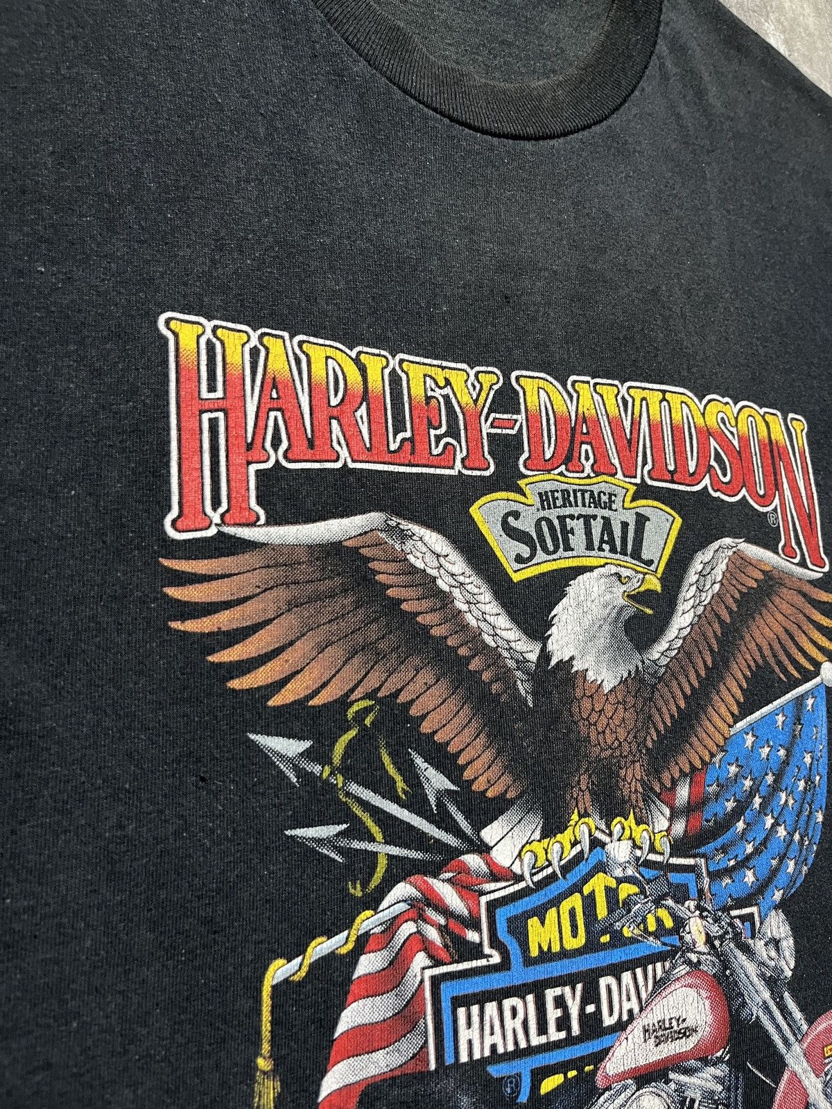 Harley Davidson Harley Davidson Vintage 1986 3D Emblem Eagle Motorcycles Size US M / EU 48-50 / 2 - 8 Thumbnail