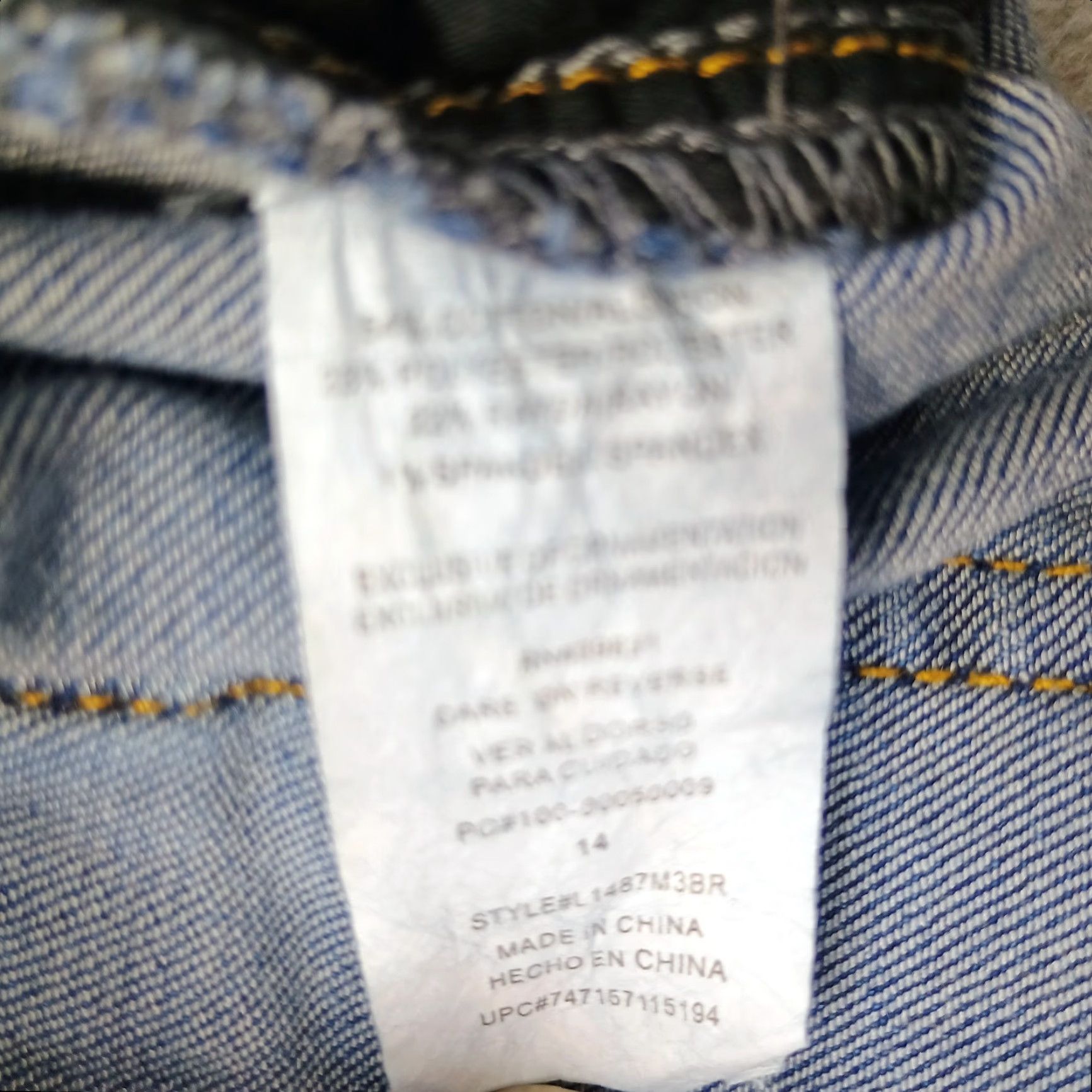 Vintage Wit & Wisdom Jeans Womens 14 Straight Denim Distressed Blue 26.5" Inseam 5-Pocket Regular Size 14 Mens/ Womens Size 36" / US 14 / IT 50 - 6 Thumbnail