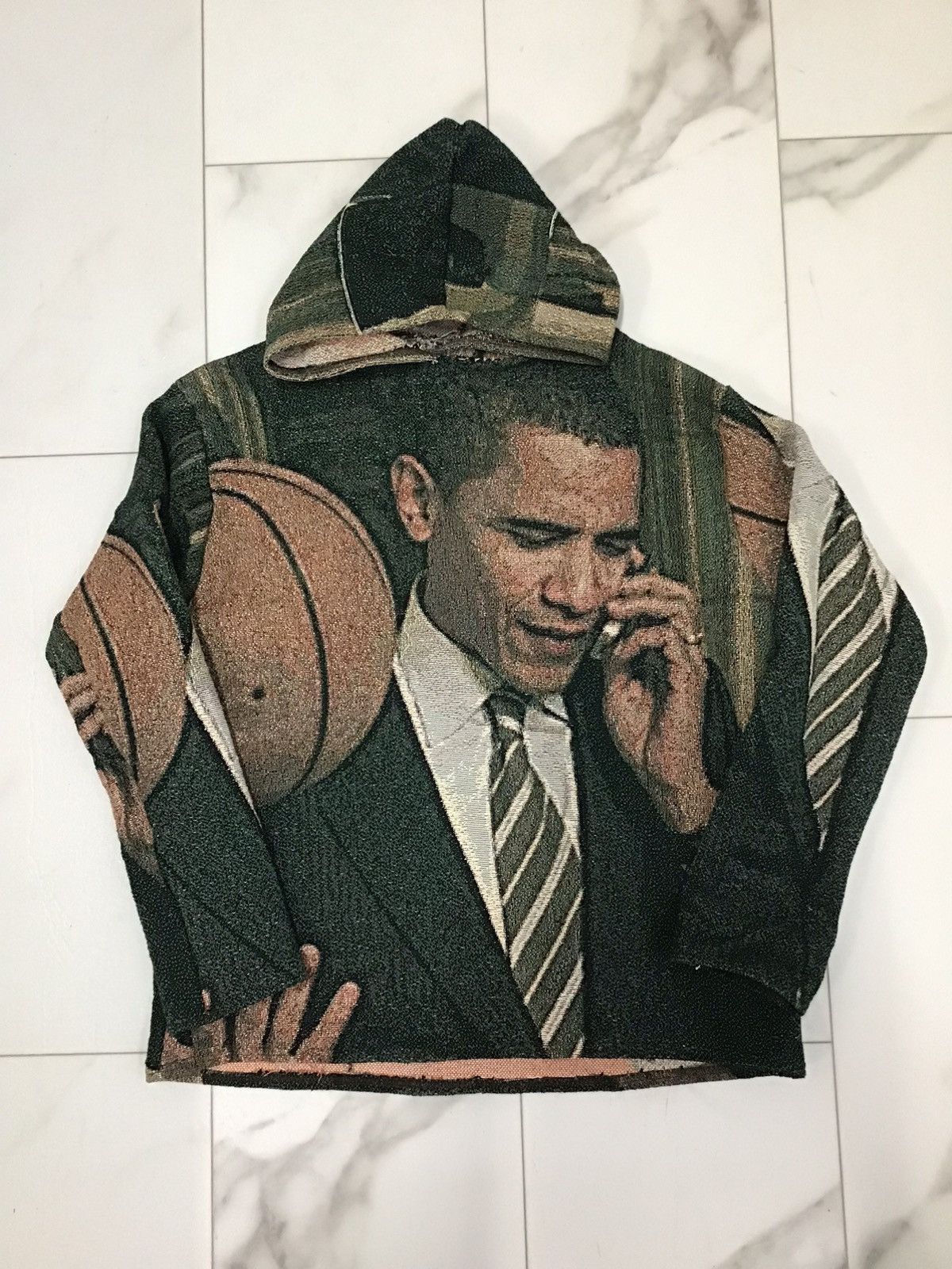 Other MARQ THE LABEL Obama Tapestry Hoody Size US L / EU 52-54 / 3 - 2 Thumbnail