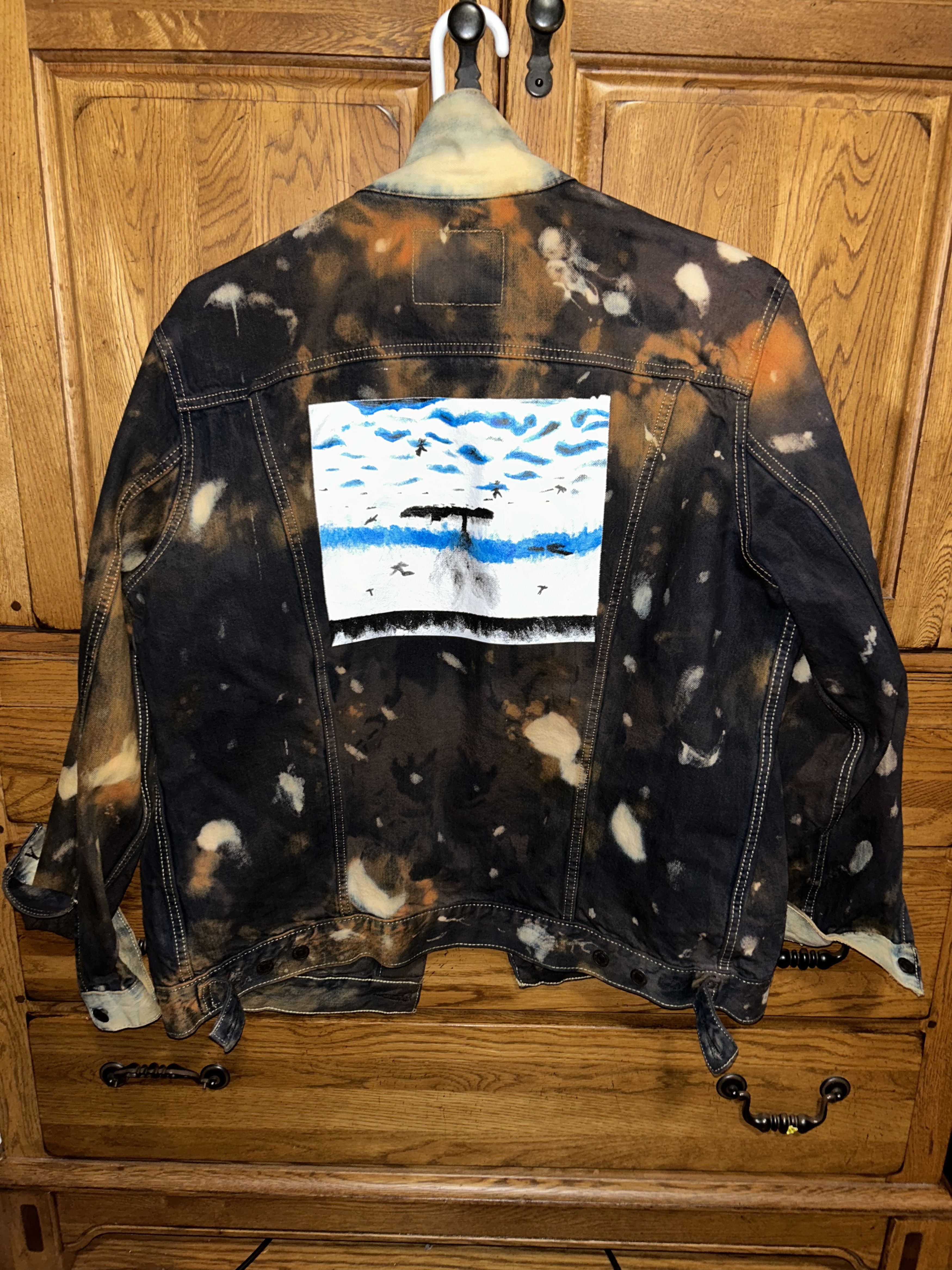 Handmade × Levi's Hand Painted and Dyed Art Jacket Size US XXL / EU 58 / 5 - 2 Thumbnail