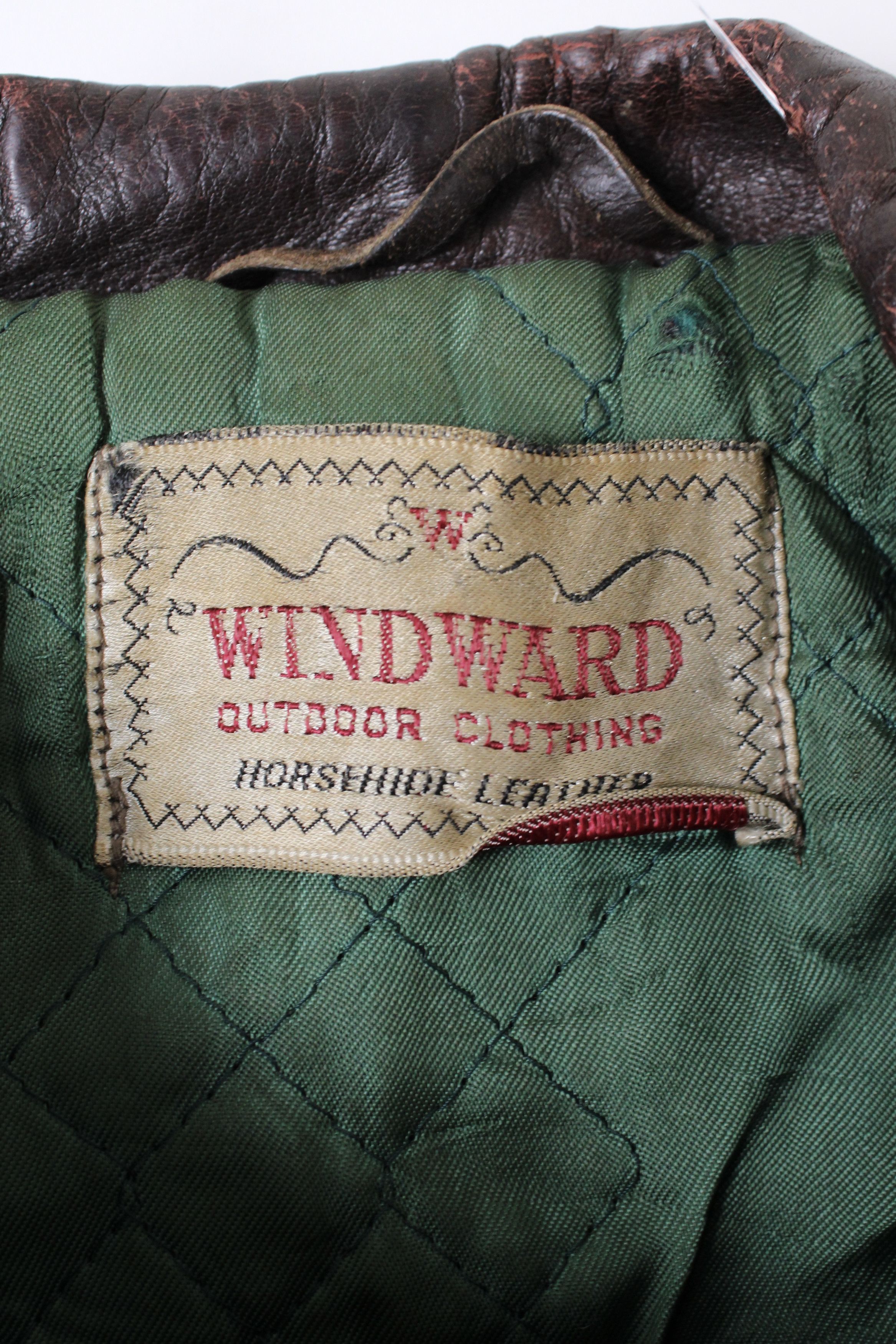 Other VTG 50s Horsehide Leather Jacket Windward Moto Biker Flight Size US M / EU 48-50 / 2 - 3 Thumbnail