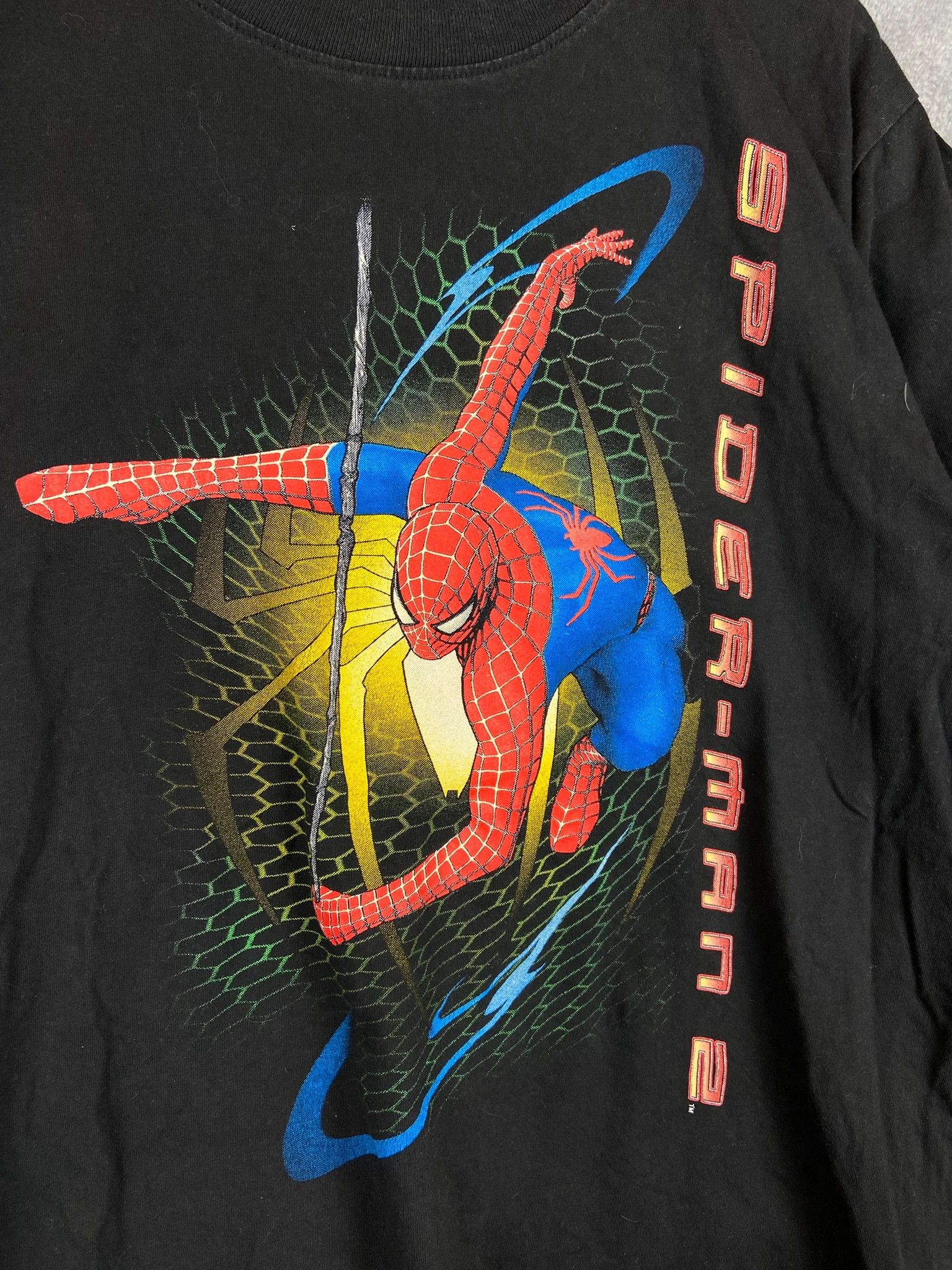 Vintage Vintage Spider-Man 2 Graphic Tee Black Marvel Hero Size US L / EU 52-54 / 3 - 2 Thumbnail