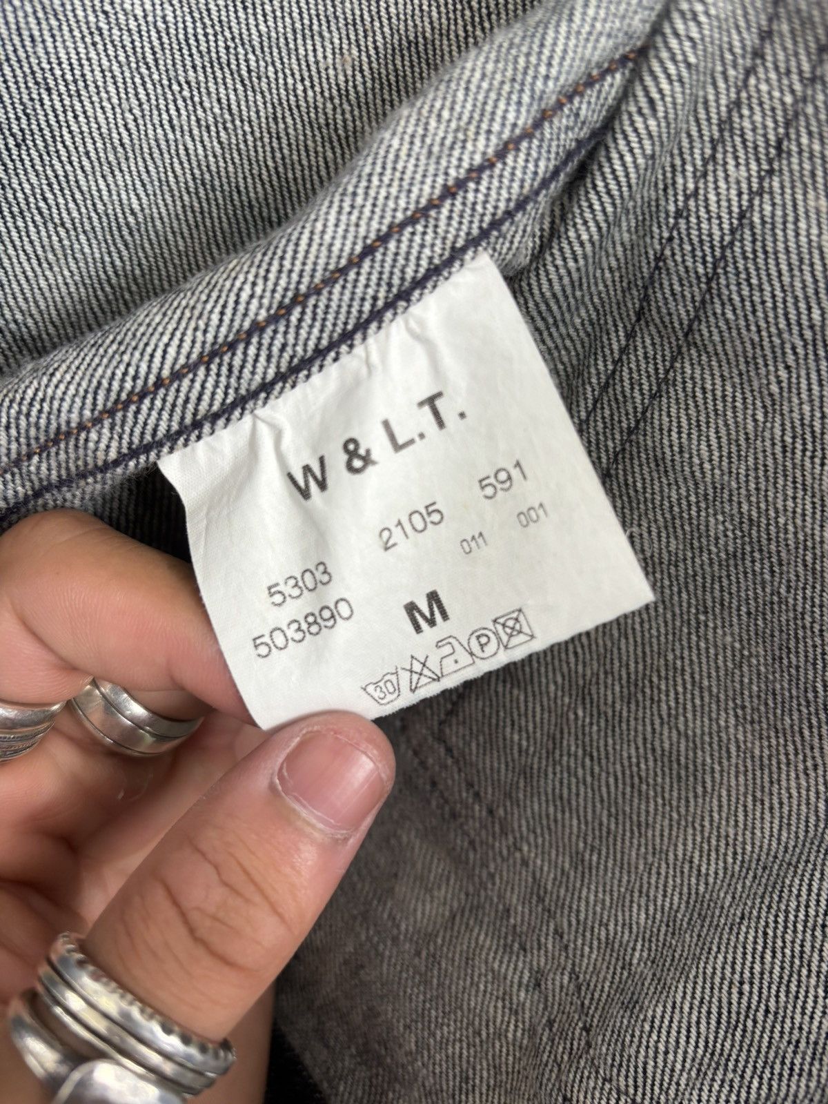 W&LT W&LT 90s raw denim bolts jacket Size US M / EU 48-50 / 2 - 12 Thumbnail