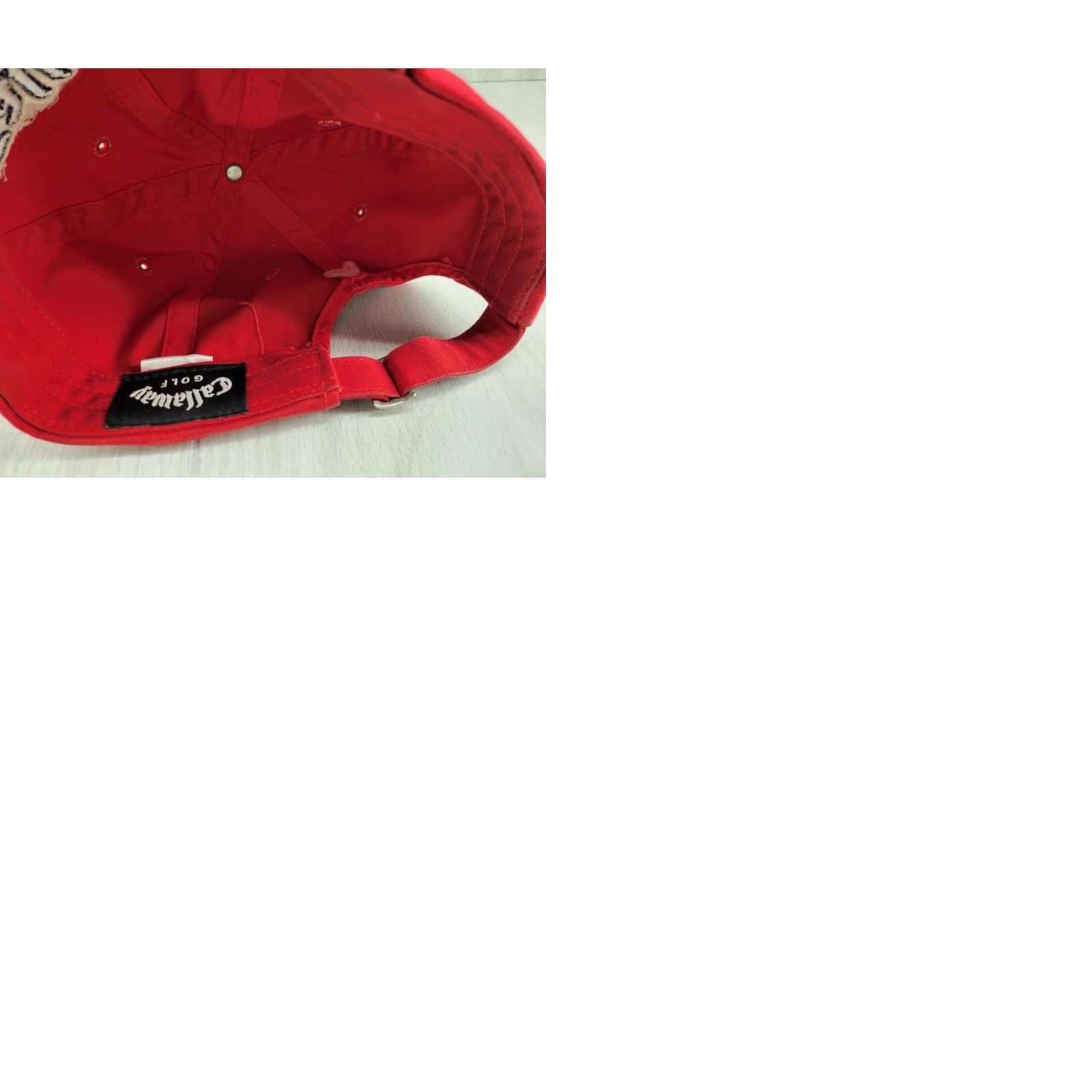 Callaway Callaway Distressed Red Adult Strapback Golf Hat Cap Baseball Cap Men Size ONE SIZE - 9 Thumbnail
