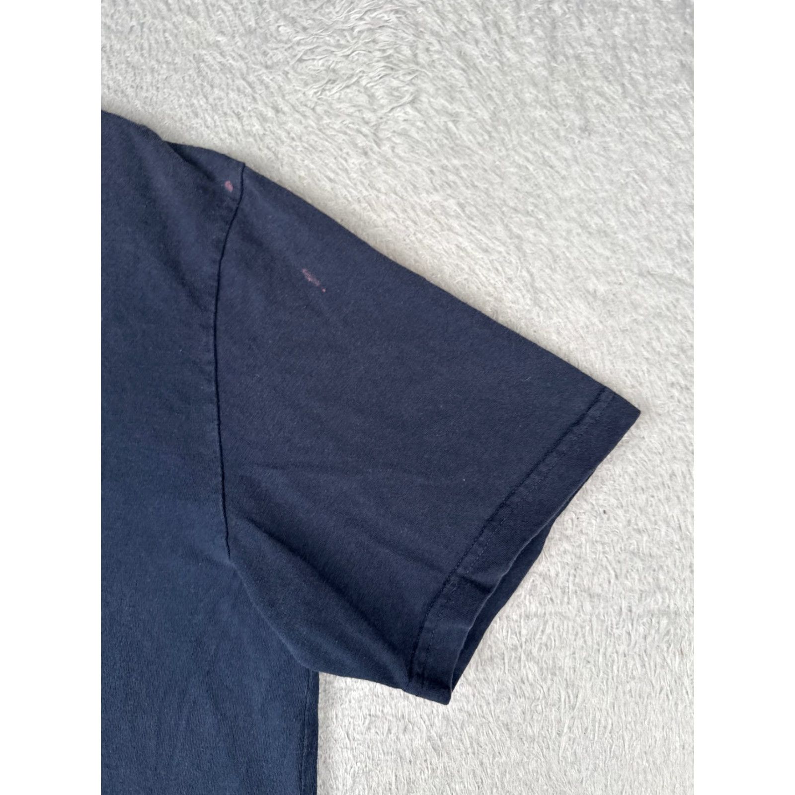 Tommy Hilfiger Tommy Hilfiger Denim Shirt Adult Large Blue Crew 100% Cotton Short Sleeve READ Size US L / EU 52-54 / 3 - 2 Thumbnail