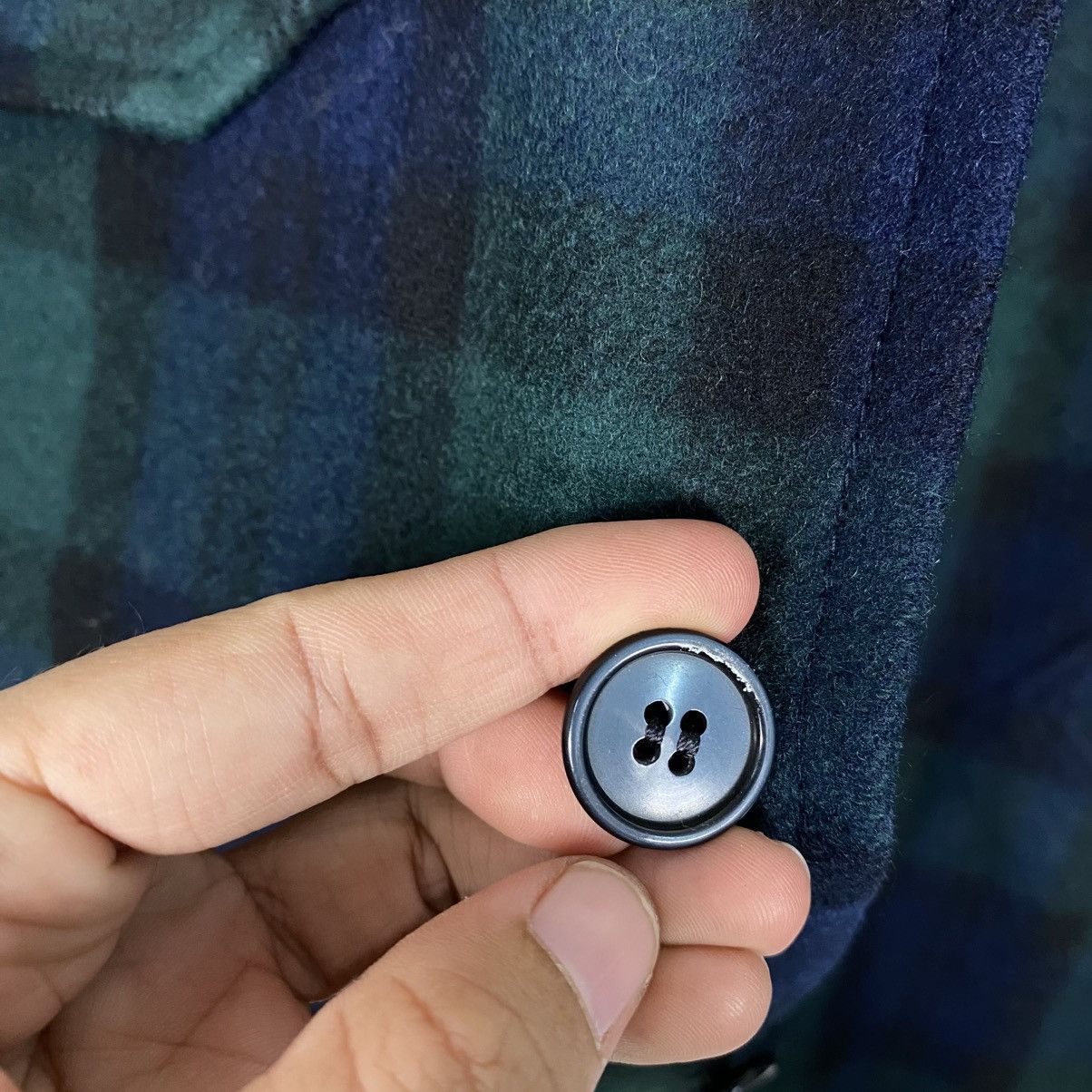 Issey Miyake Vintage Wool Chore Jacket Madison Tartan Design Check Size US L / EU 52-54 / 3 - 17 Thumbnail