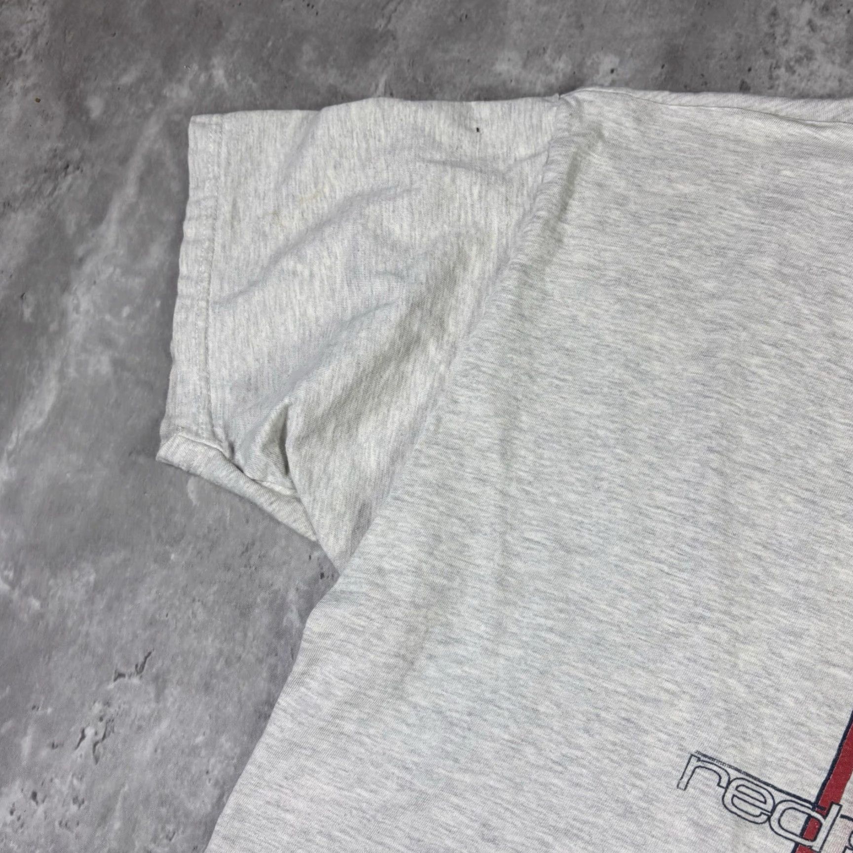Hanes VINTAGE 90s Red Sail Sports T Shirt Adult 2XL Hanes Gray Cotton Graphic Print Short Sleeve Crew Neck Men Sports 90s Retro Vintage Mens Size US XXL / EU 58 / 5 - 5 Thumbnail