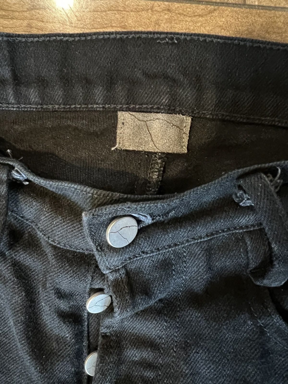 Unsound Rags Unsound Rags Japanese Black Raw Denim Jeans Size US 30 / EU 46 - 4 Thumbnail