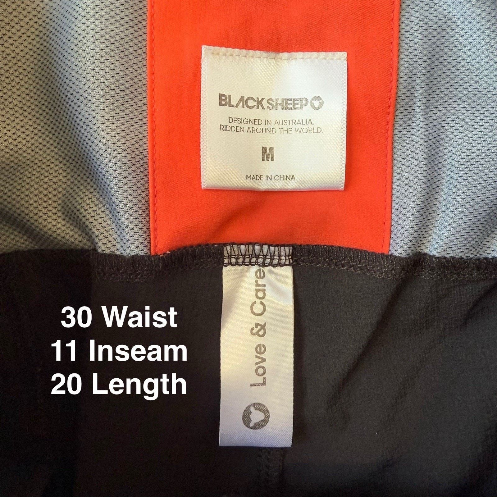 Black Sheep Black Sheep Cycling Shorts Medium Black Relaxed Lightweight Size US 30 / EU 46 - 4 Thumbnail
