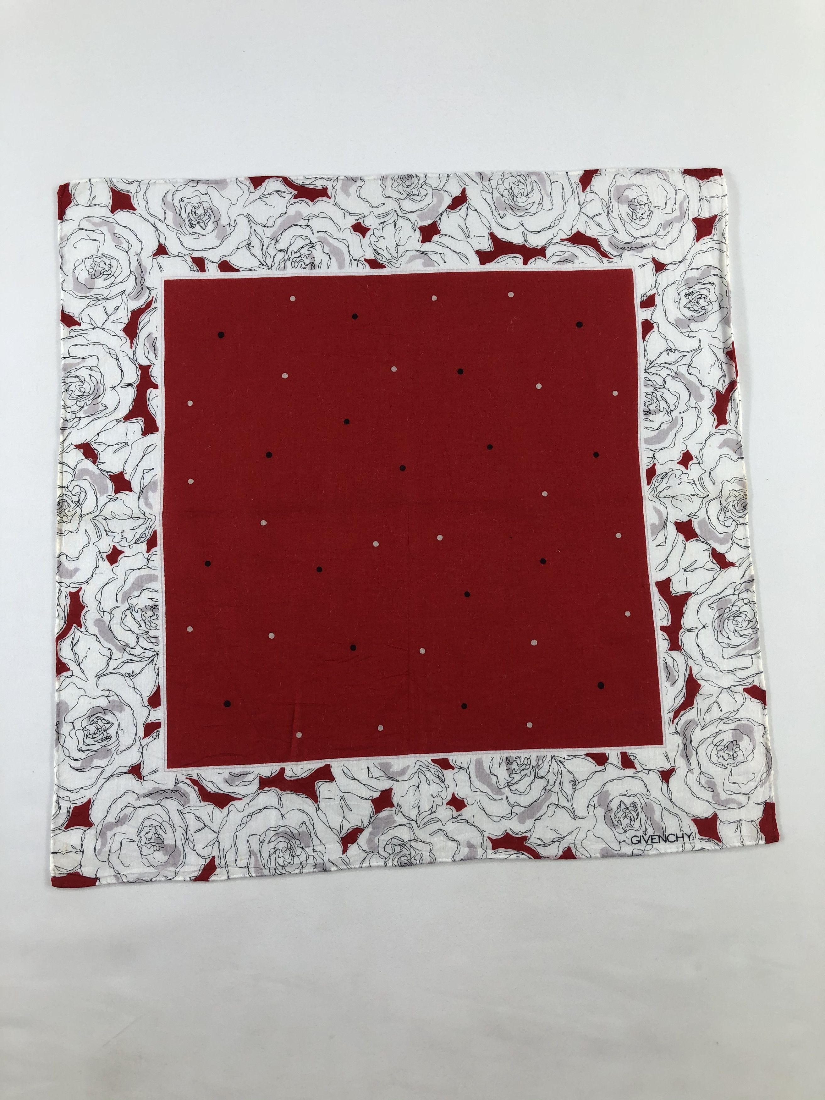 Vintage Givenchy Floral Handkerchief / Bandana / Neckerchief Size ONE SIZE - 2 Thumbnail