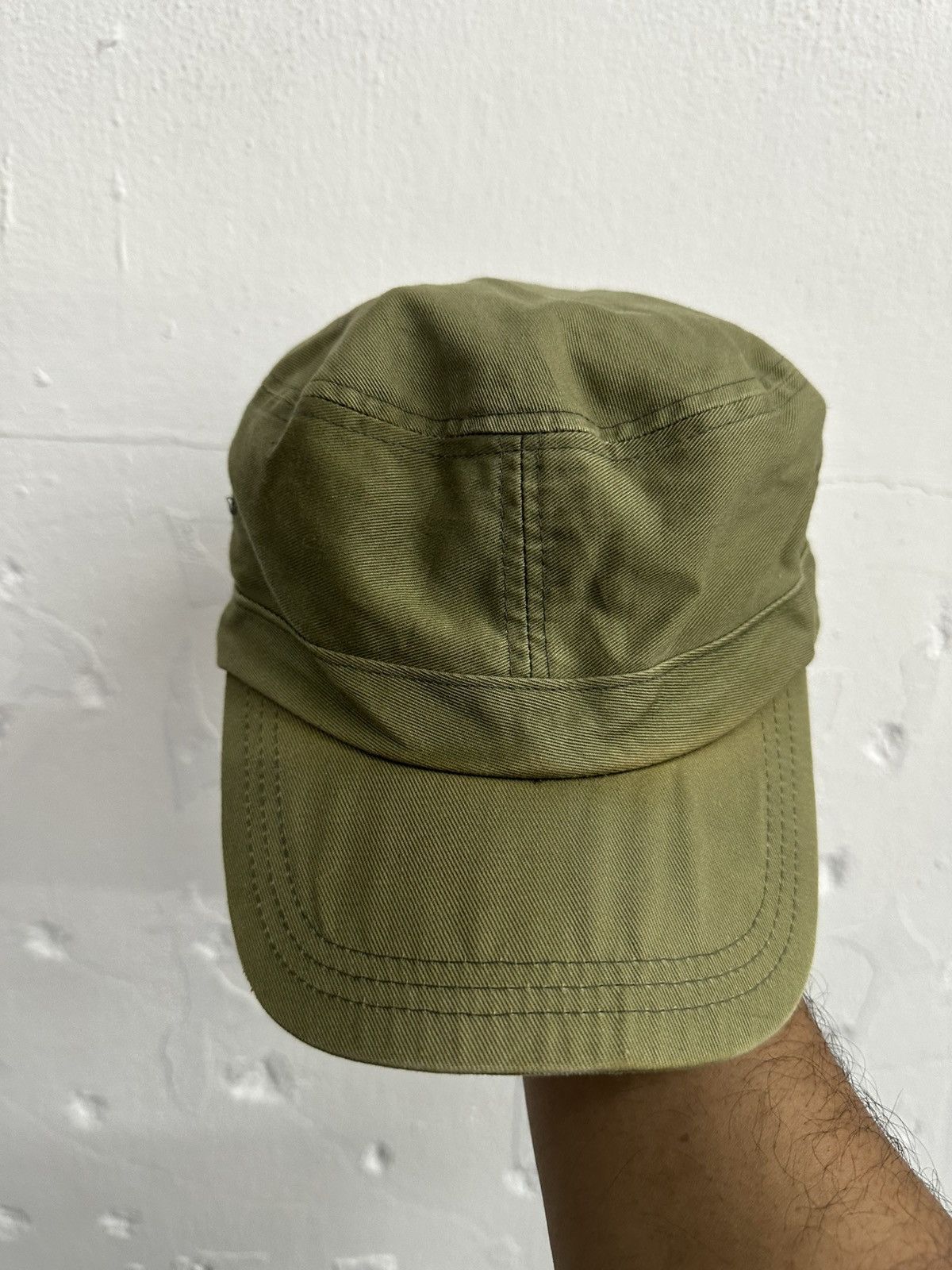 Beams Plus 90’s BEAMSBOY ARMY Leather Strap Hat Size ONE SIZE - 2 Thumbnail
