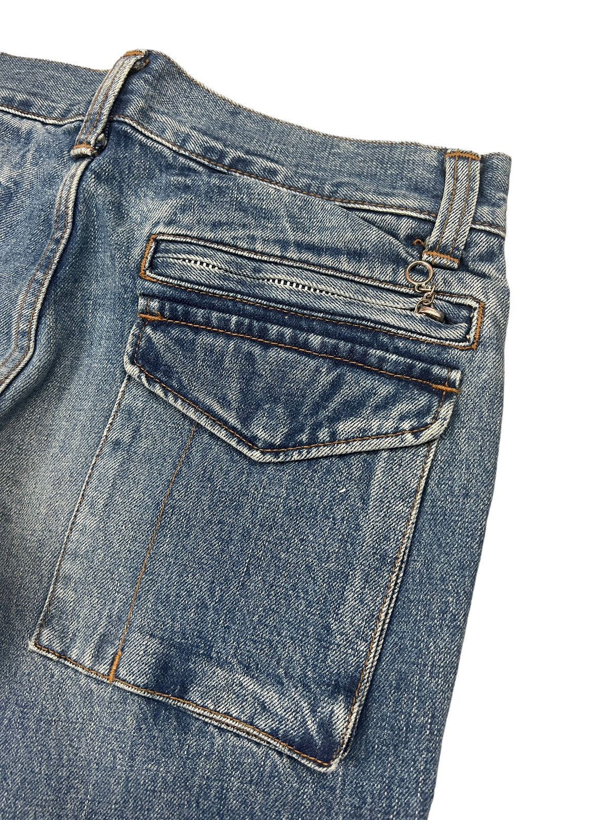 Hysteric Glamour × Vintage 90s Hysteric Glamour Kinky Bondage Cropped Jeans Size 30" / US 8 / IT 44 - 11 Thumbnail