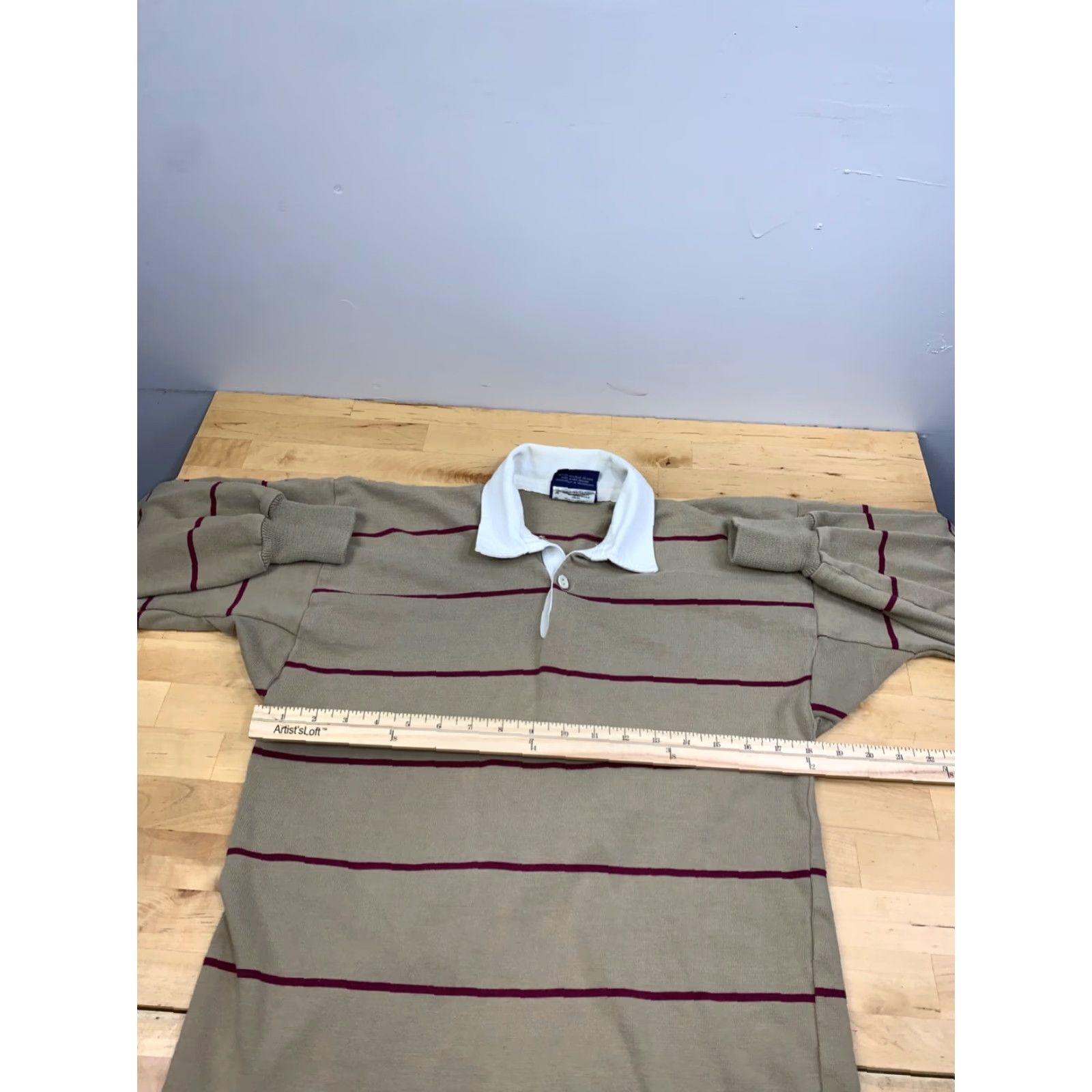 Vintage VINTAGE Canterbury Rugby Polo Shirt Mens M Tan Long Sleeve Collared 90s Logo" Size US M / EU 48-50 / 2 - 5 Thumbnail