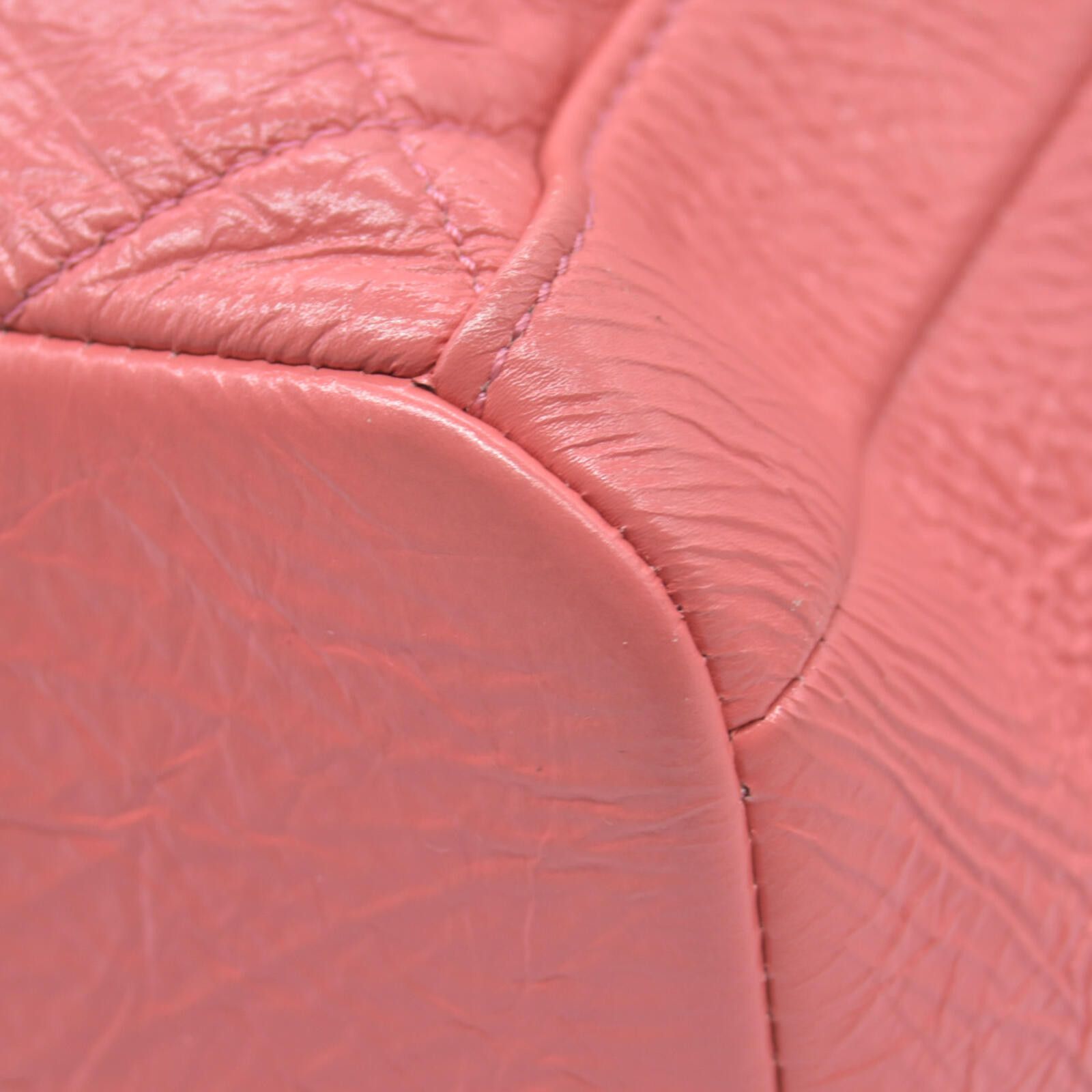 Chanel $4500 Chanel Pink CC Chain Drawstring Bucket Bag Leather Size ONE SIZE - 12 Thumbnail