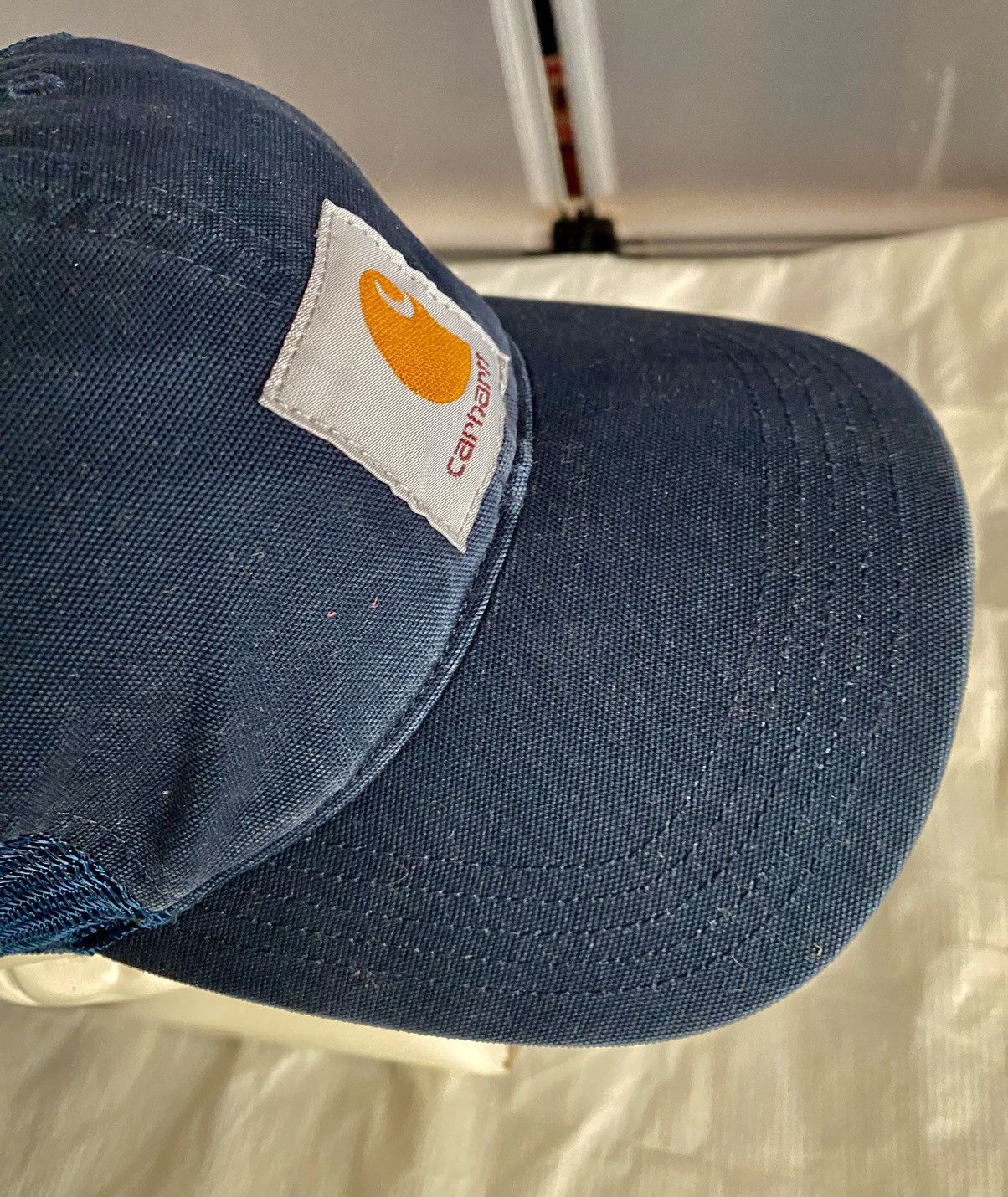 Carhartt Carhartt blue unstructured mesh trucker cap front logo patch Size ONE SIZE - 11 Thumbnail