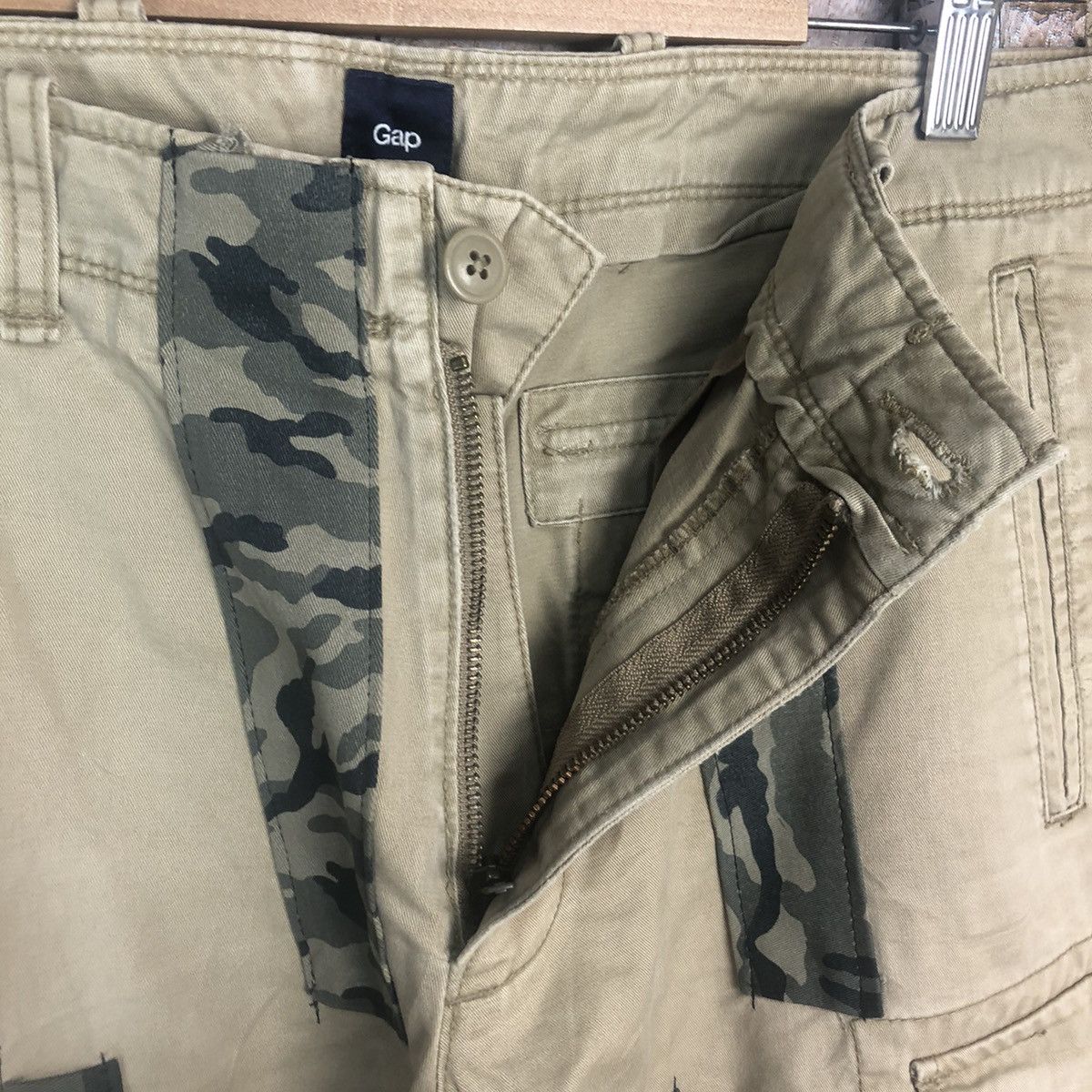 Vintage Gap rework Custom utility patchwork Cargo Pants #A363 Size US 32 / EU 48 - 15 Thumbnail