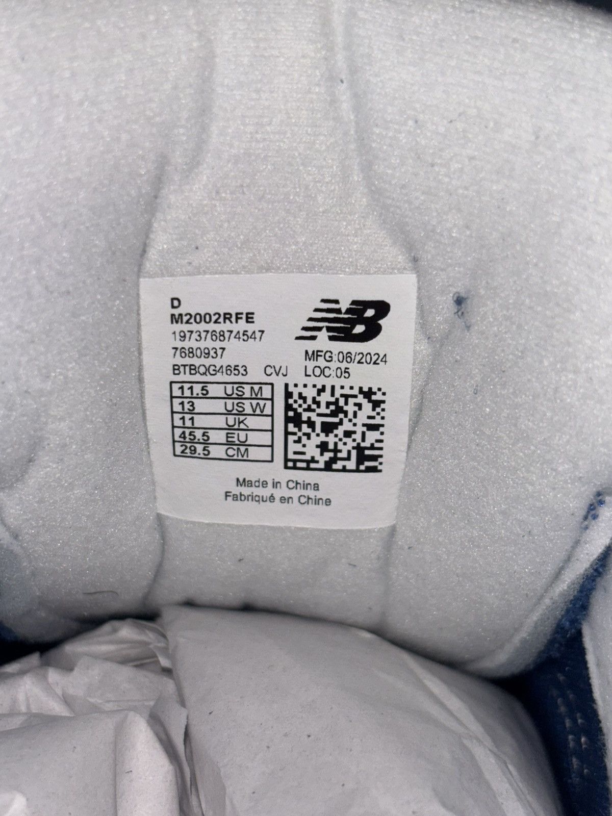 New Balance New Balance 2002r Blue Blue Size US 11.5 / EU 44-45 - 5 Thumbnail