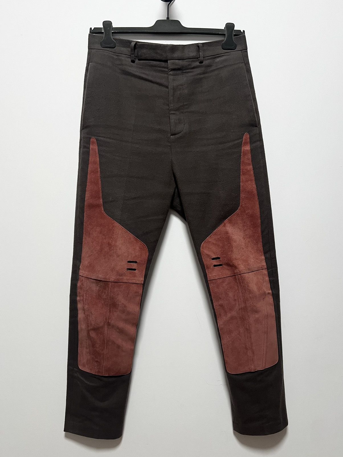 Rick Owens fw19 “Larry” leather aircut pants RICK OWENS / LARRY F