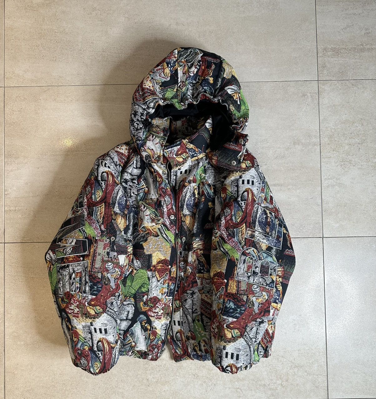 image of Supreme Bless Jacket Size L in Grey, Men's