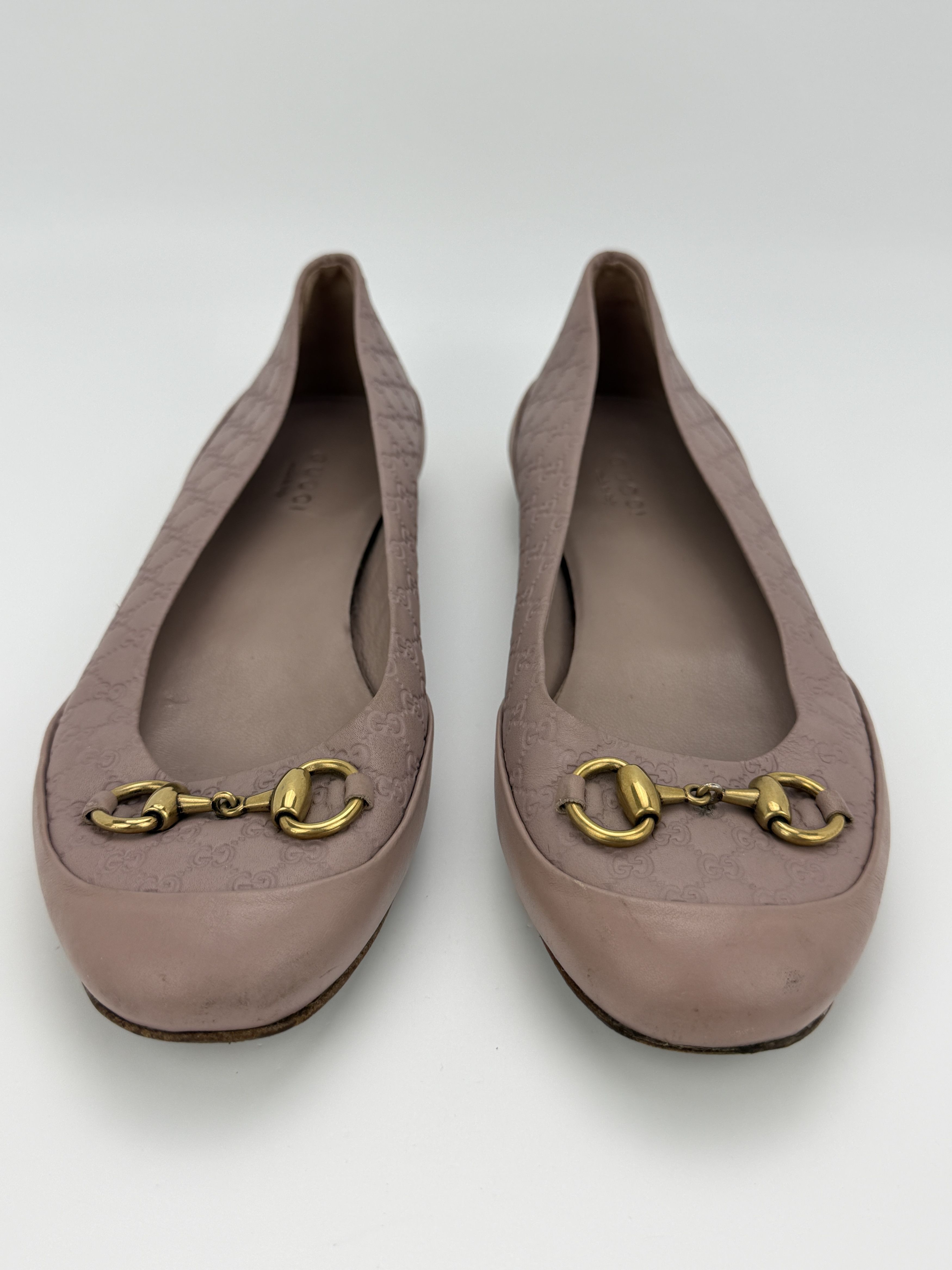 Gucci Gucci Guccissima Horsebit Leather Ballet Flats Shoes Size US 6.5 / IT 36.5 - 9 Thumbnail